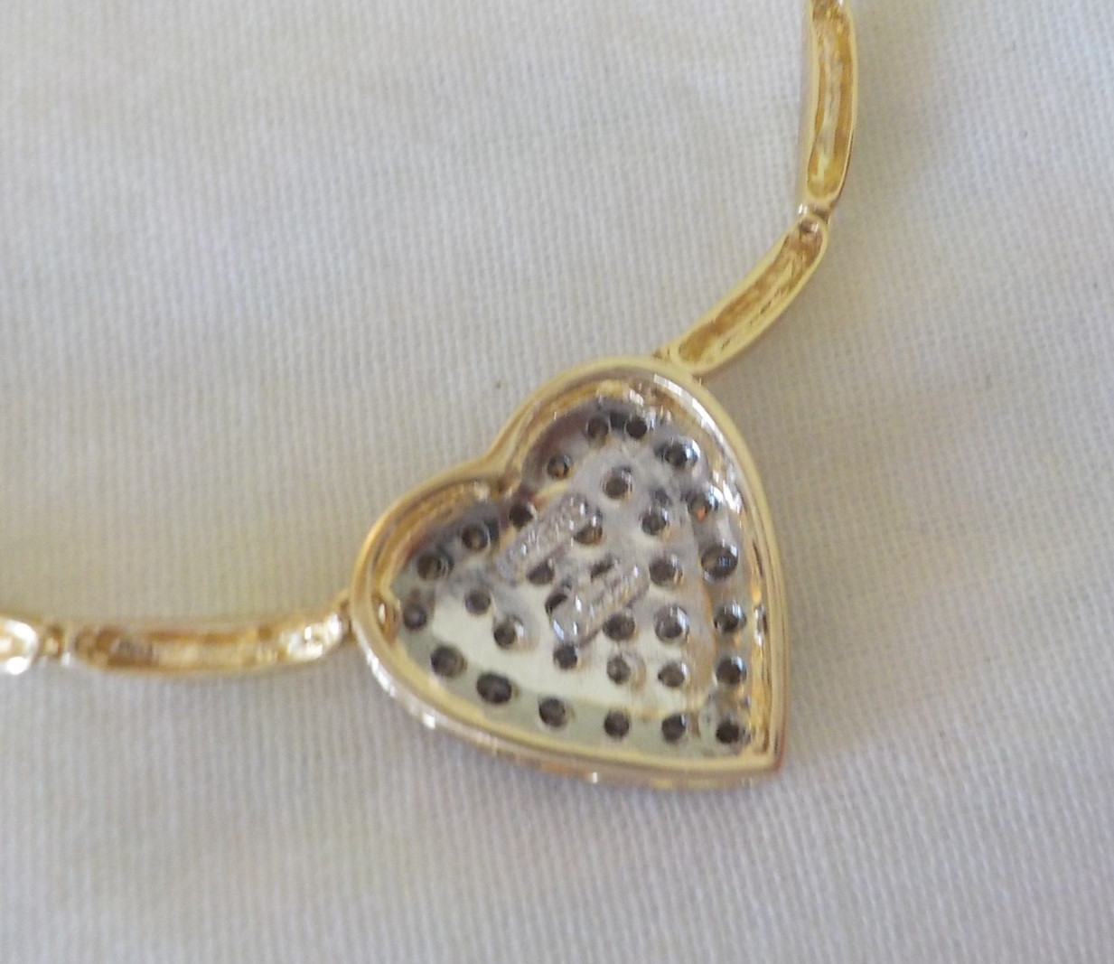 14K Yellow Gold Sparkling Heart VS Diamond Necklace – 14.4 gms, 18 in, 0.72 ctw