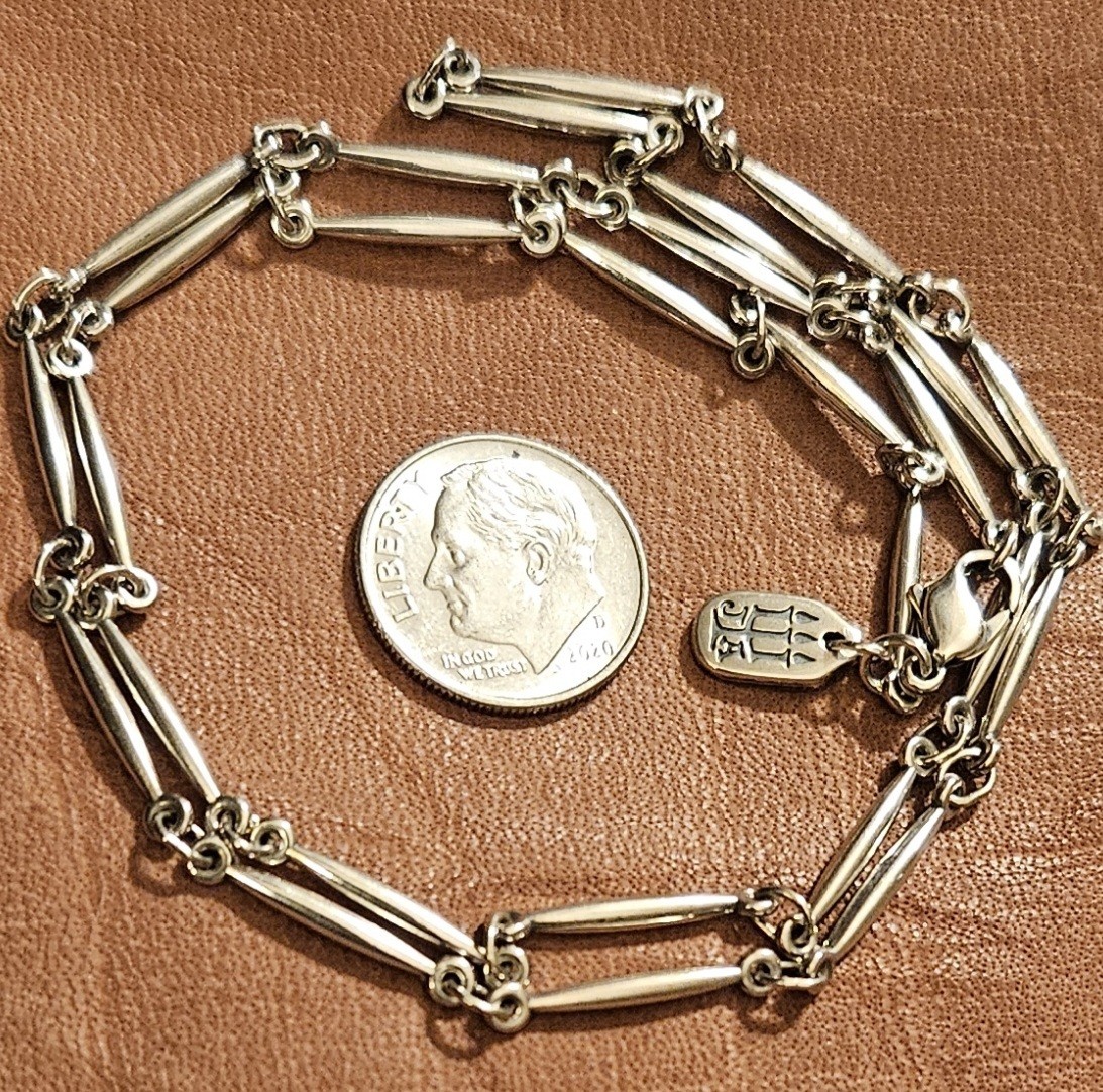 NEW Retired 20″ James Avery 925 Sterling Silver Link Charm Necklace