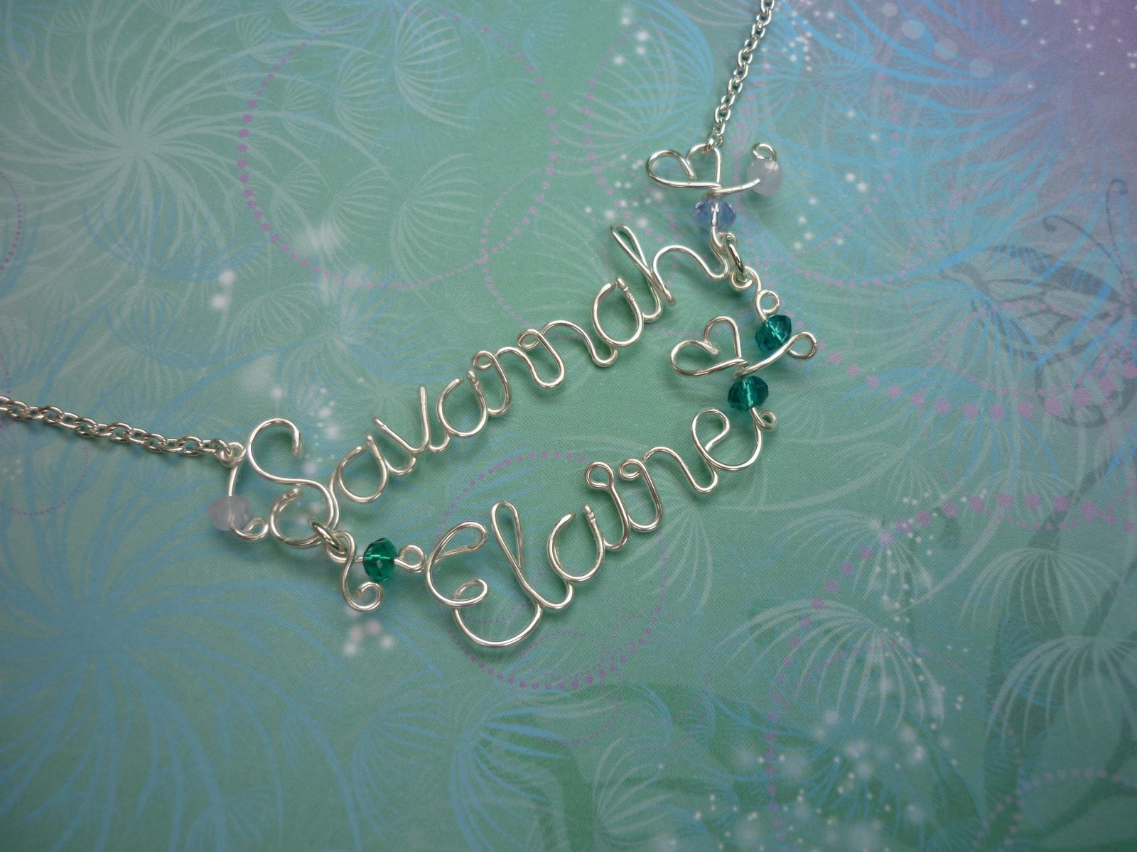 Personalised Name Necklace – Silver – Double Name