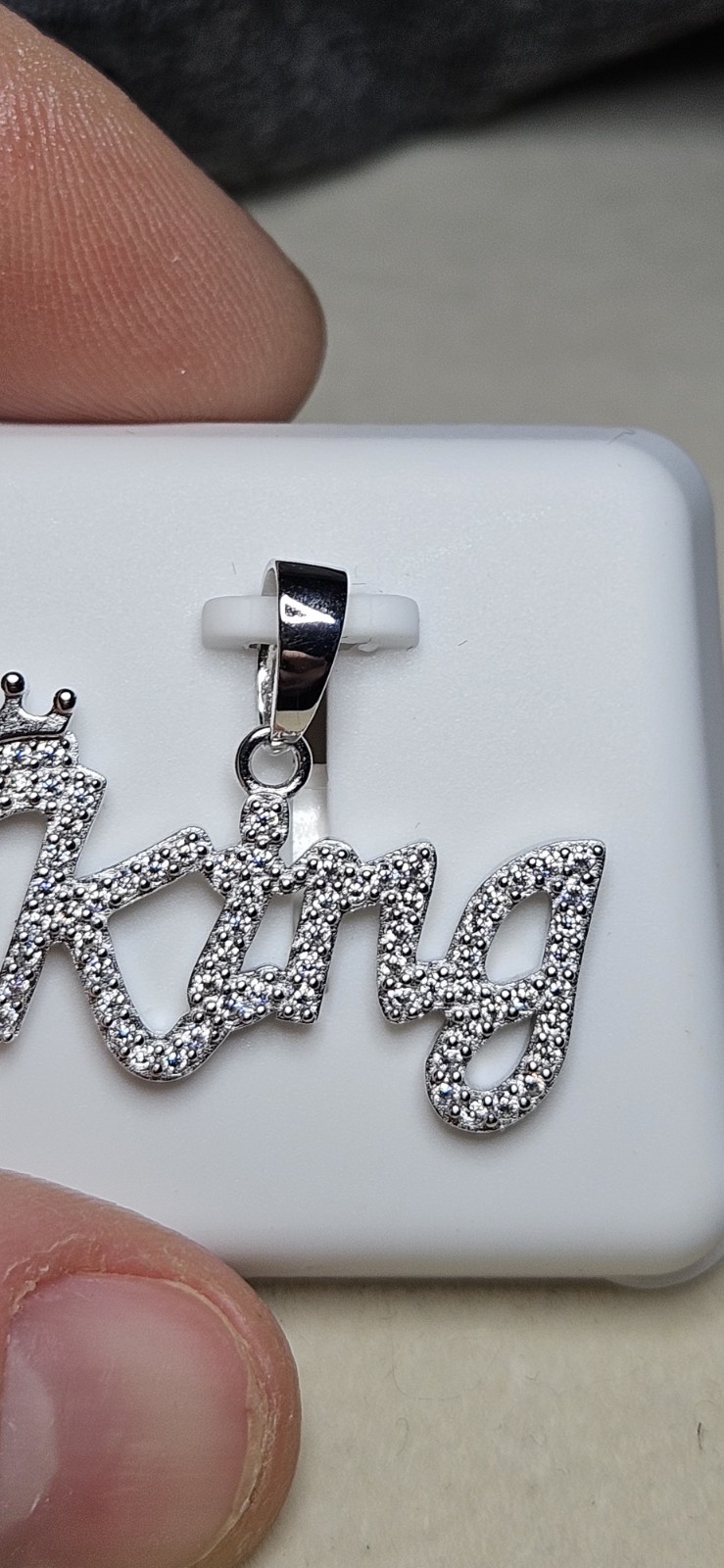 Moissanite Sterling Silver King Pendant 1.50ctw