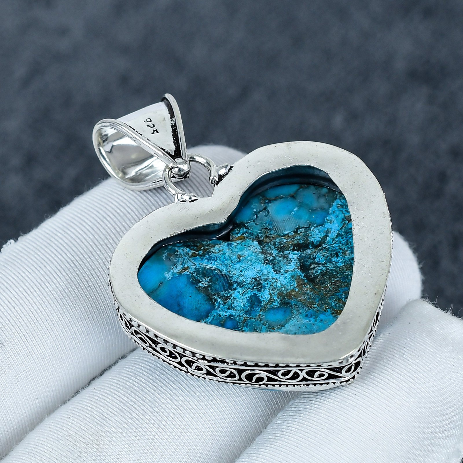 Turquoise Gemstone Handmade 925 Sterling Silver Jewelry, Handmade Pendant Gift