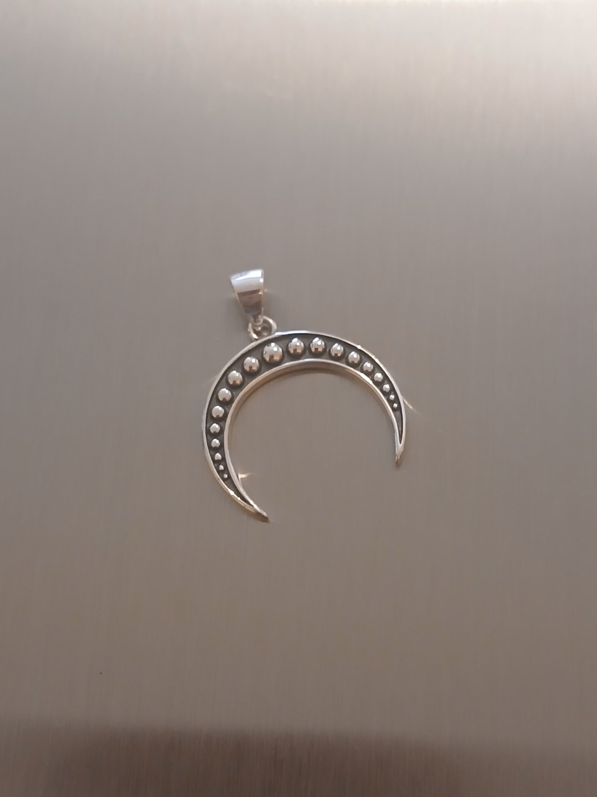 Sterling Silver Pentagram Moon Phase Pendant, NEW, Tarot, Mystical, Esoteric.