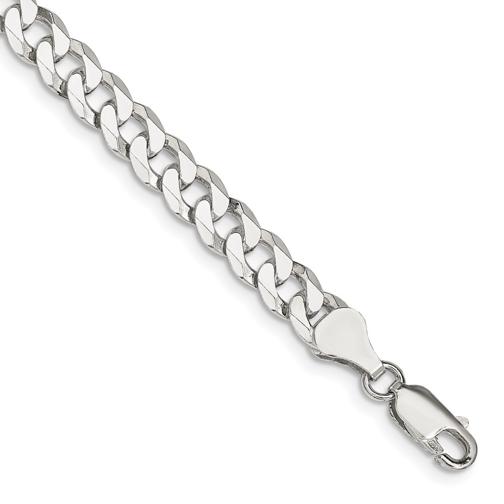 925 Sterling Silver 2.3-14mm Curb Chain Necklace 7-30 Inch Mens Womens