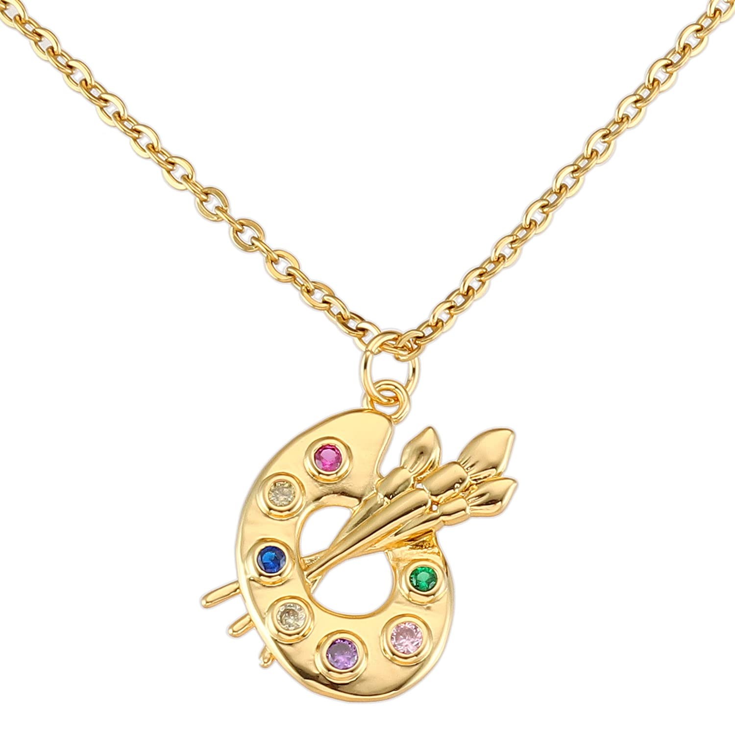 Artist Gift Ideas Necklaces For Women Teen Adults Painter Xmas Ornament Painting