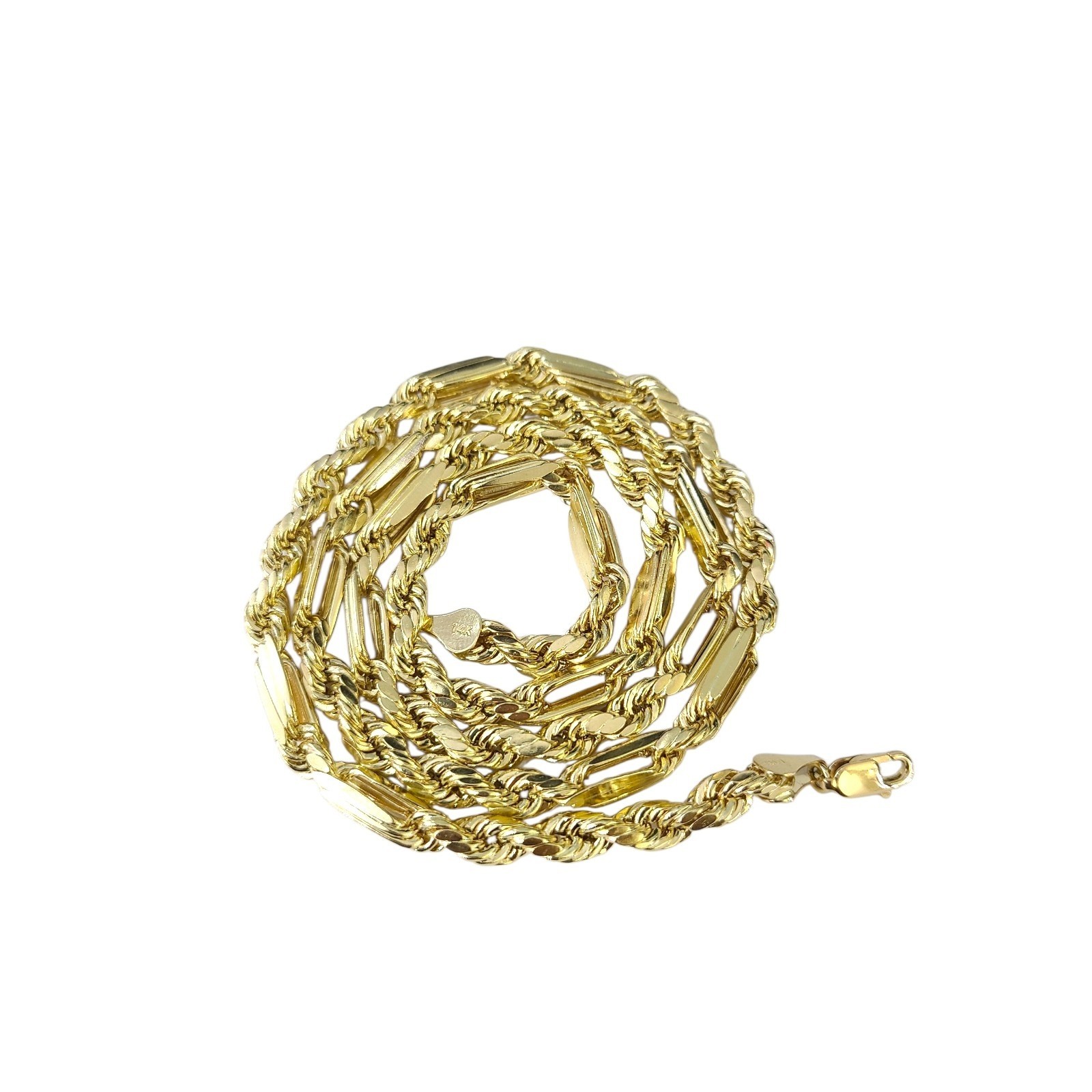 Real 14k Milano Rope Chain Necklace Yellow Gold 6mm 18″-30″ Genuine Men Women