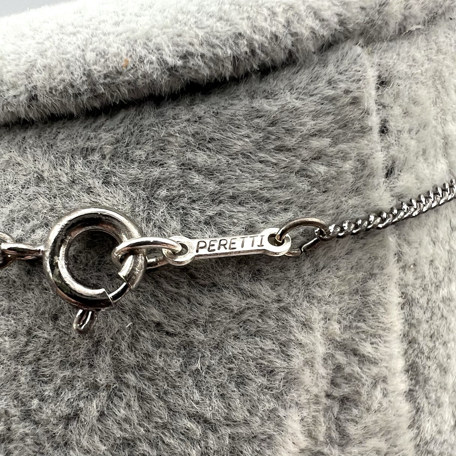 Tiffany & Co. Elsa Peretti Large Bean Pendant Necklace Sterling Silver 925 Box