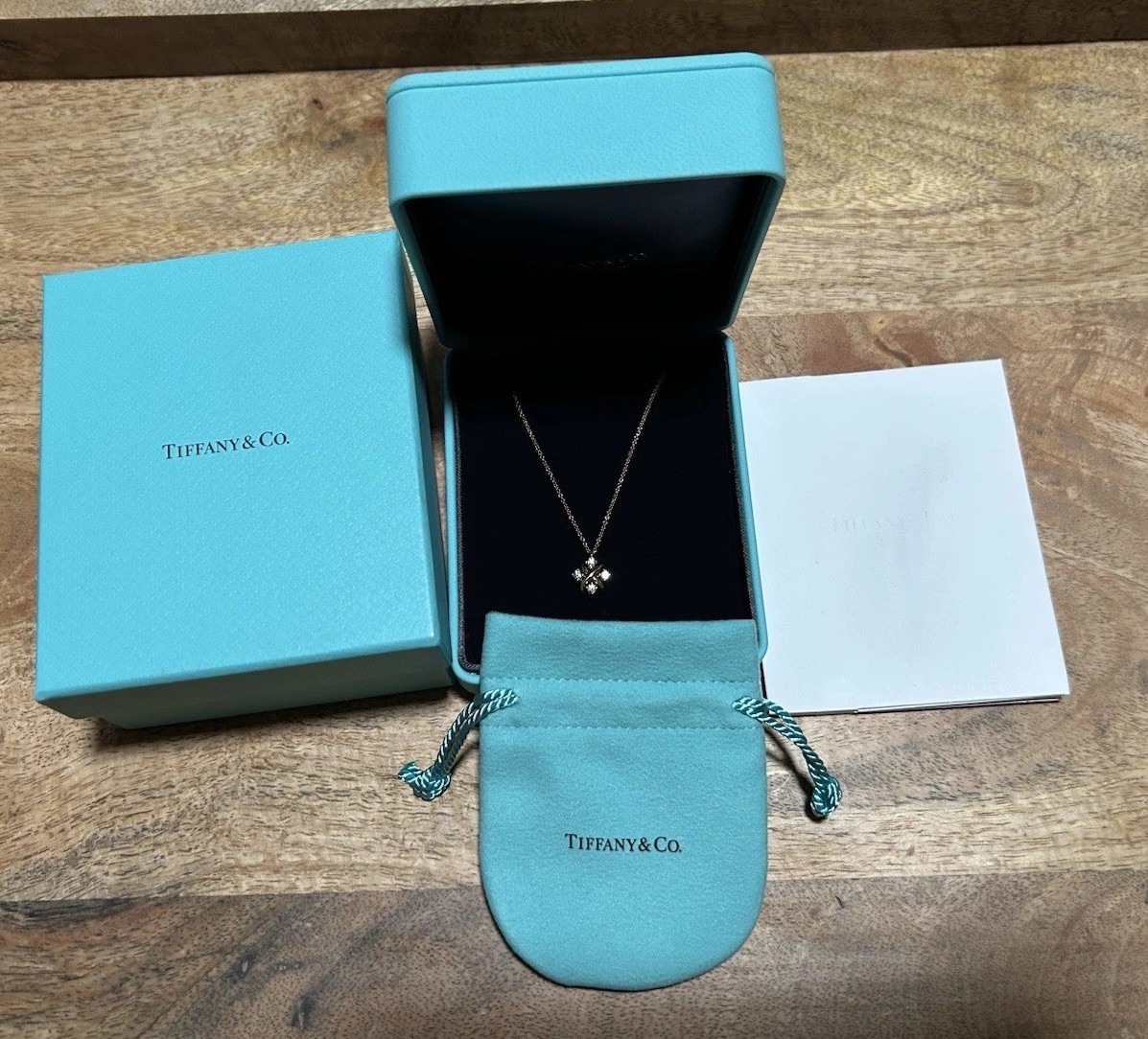 Tiffani & Co. Sixteen Stone by Tiffany Necklace W/ Standard 16” Chain Never Worn