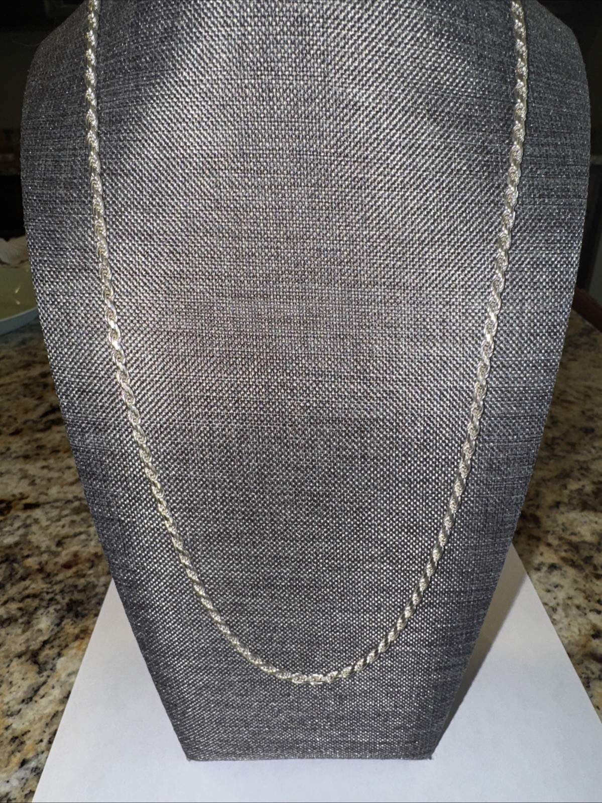 Solid 925 Sterling Silver Italian Rope Chain