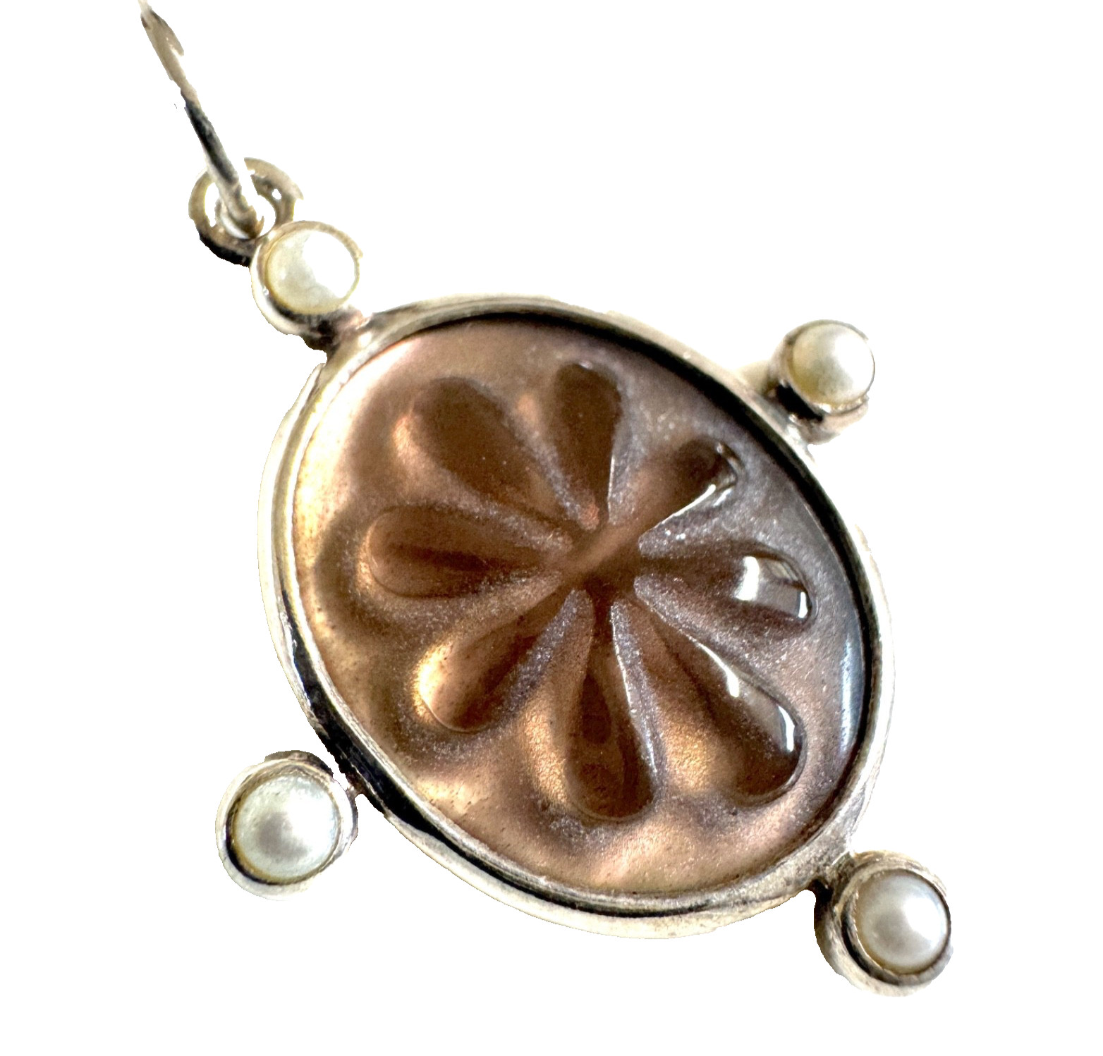 VERY RARE AND RETIRED PANDORA Sterling Silver Heritage Big Pendant 390168p