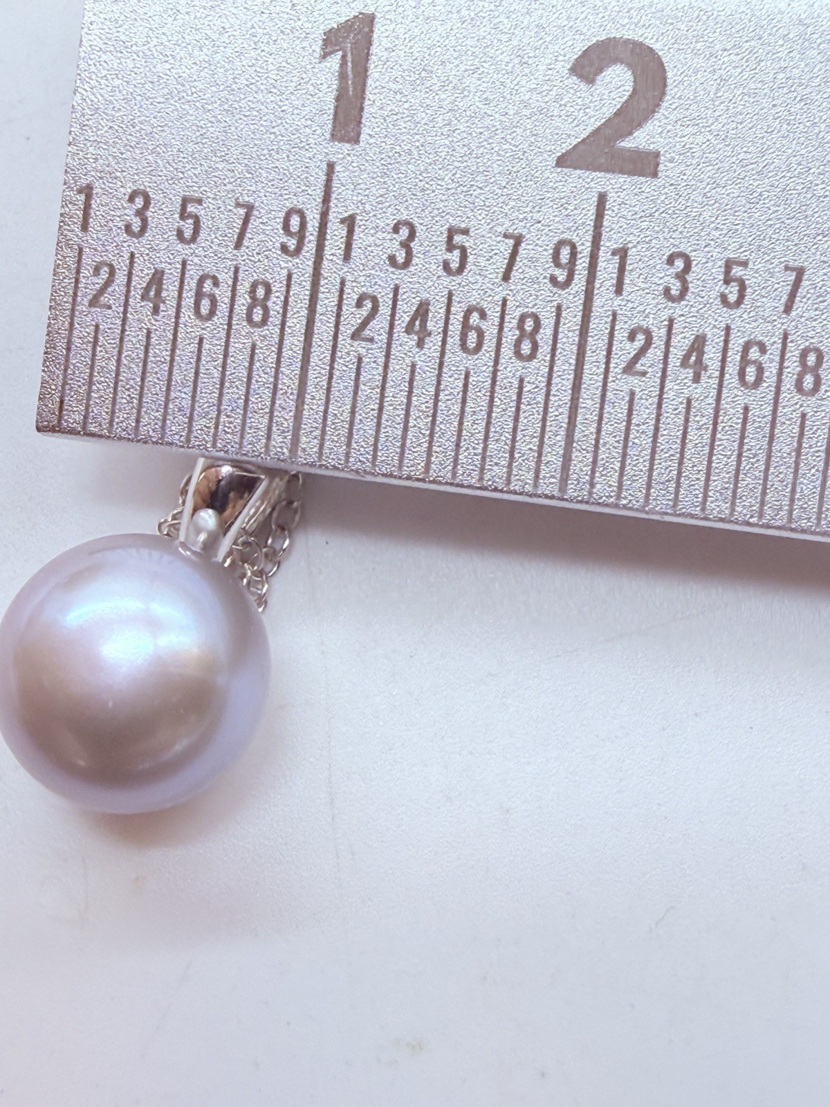 Honora Gray Pearl Necklace 18″ Sterling Silver Solitaire Chain NIB w/ Pouch