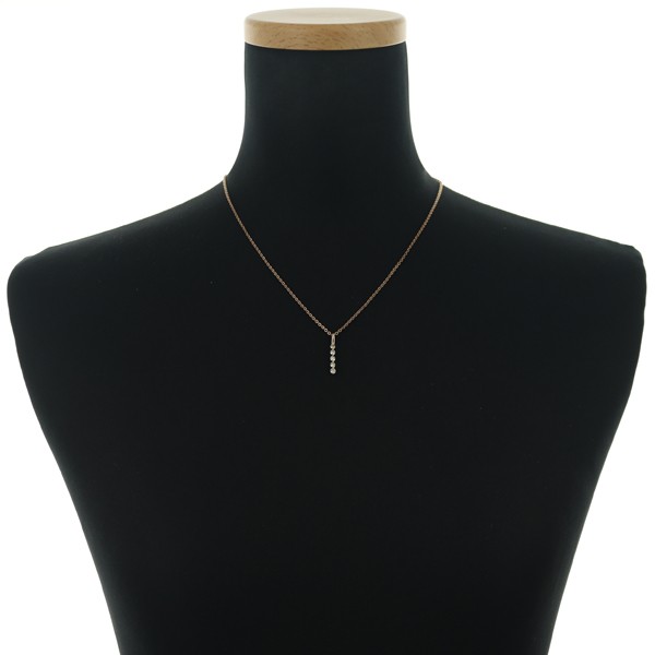 Auth GSTV Pendant Brown Diamond 0.30ct 5P 18K 750 Rose Gold