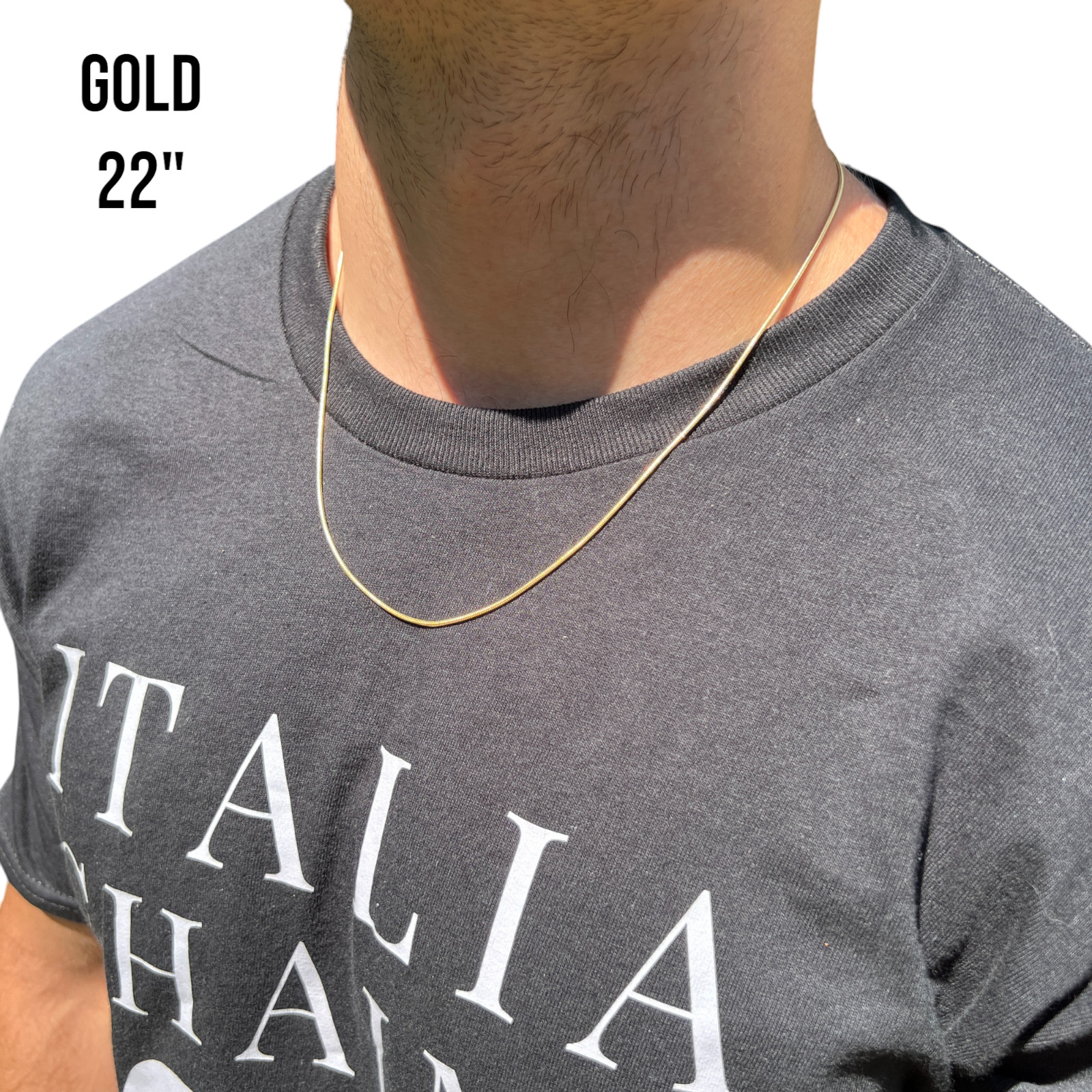 1.5mm Snake Chain Necklace – Real Solid 925 Sterling Silver Or 14k Gold Vermeil