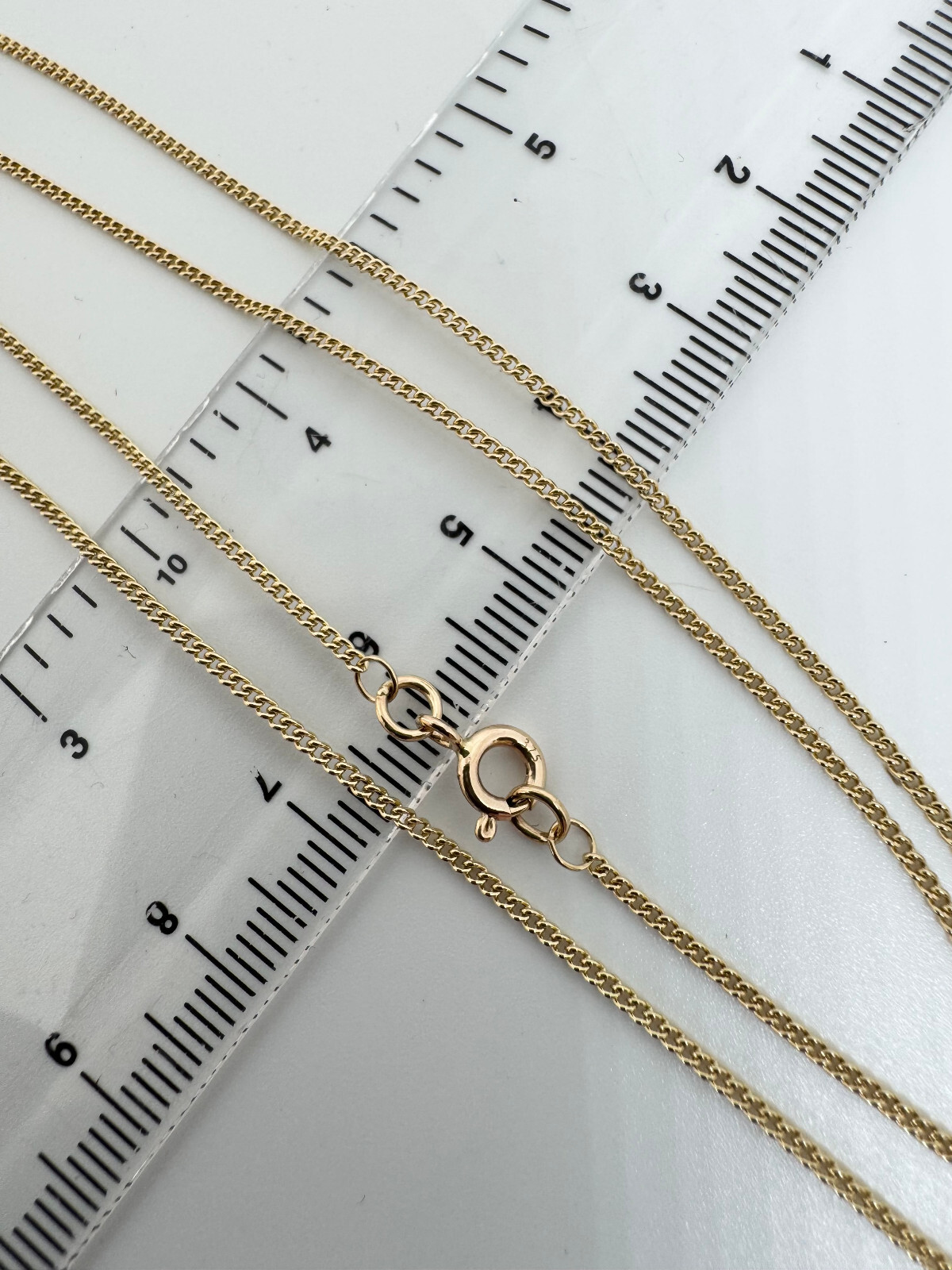 ❤️🇬🇧😍 9ct Yellow Gold 1.4mm Curb Link Chain 28″ / 70cm MADE IN UK 🇬🇧 (G16C)