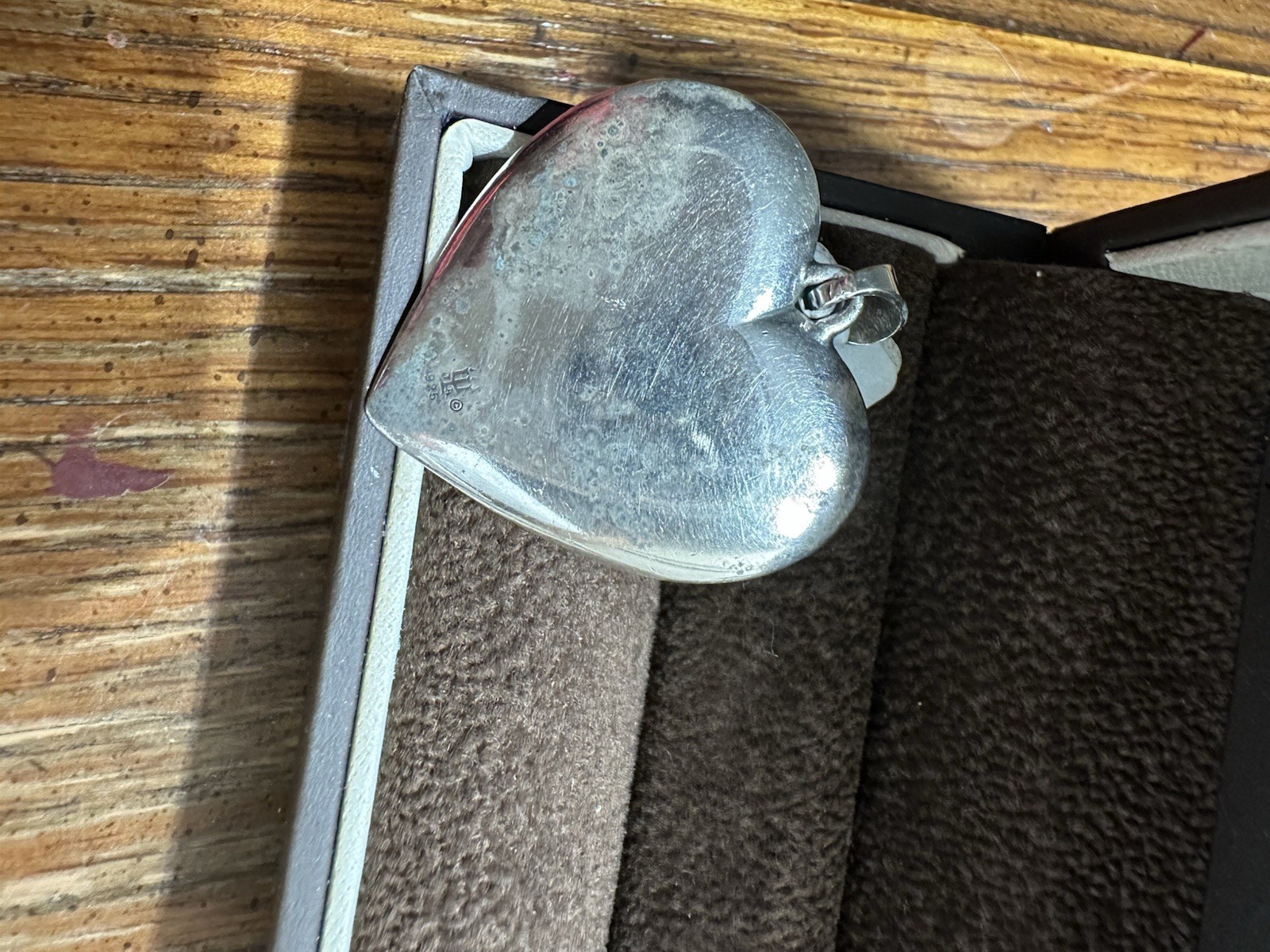 Retired James Avery Lasting Love Tree Heart Pendant in Sterling Silver