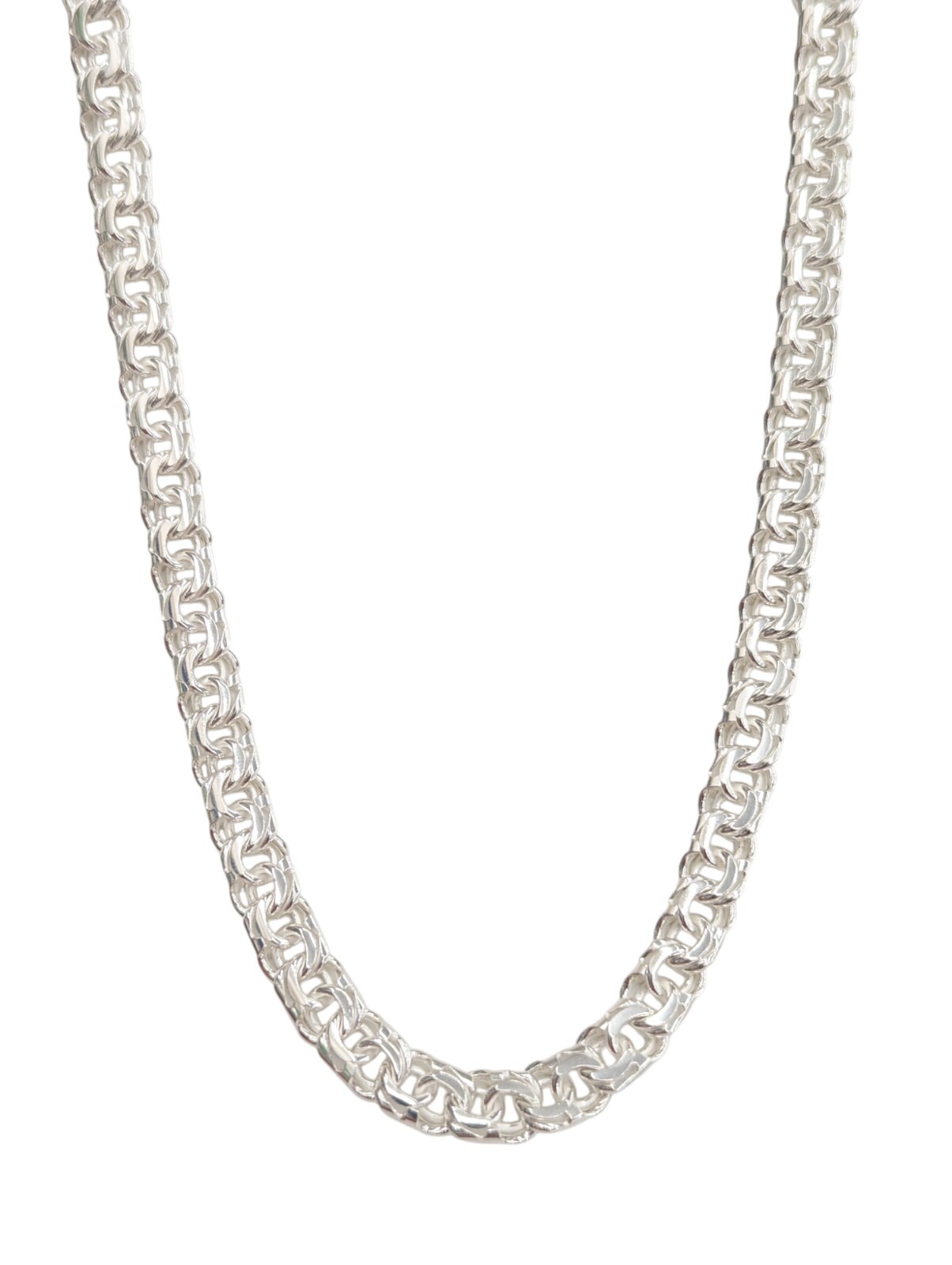 925 Sterling Silver Chino Link Chain 9.2 mm for men and women