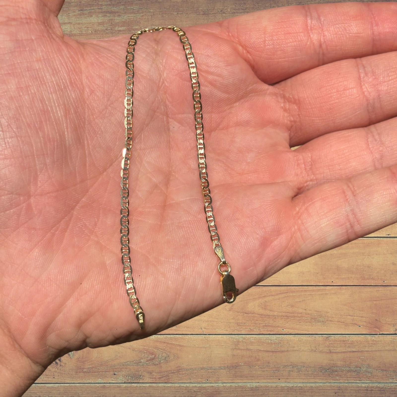 2.5mm Mariner Bracelet – Real Solid 925 Sterling Silver Or 14k Gold Vermeil