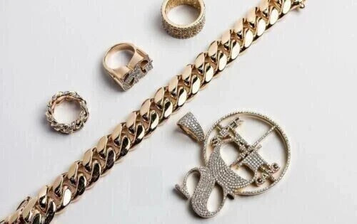 2.20Ct Lab Created Diamond “SNIPER GANG-SG” Name Pendant 14K Rose Gold Plated