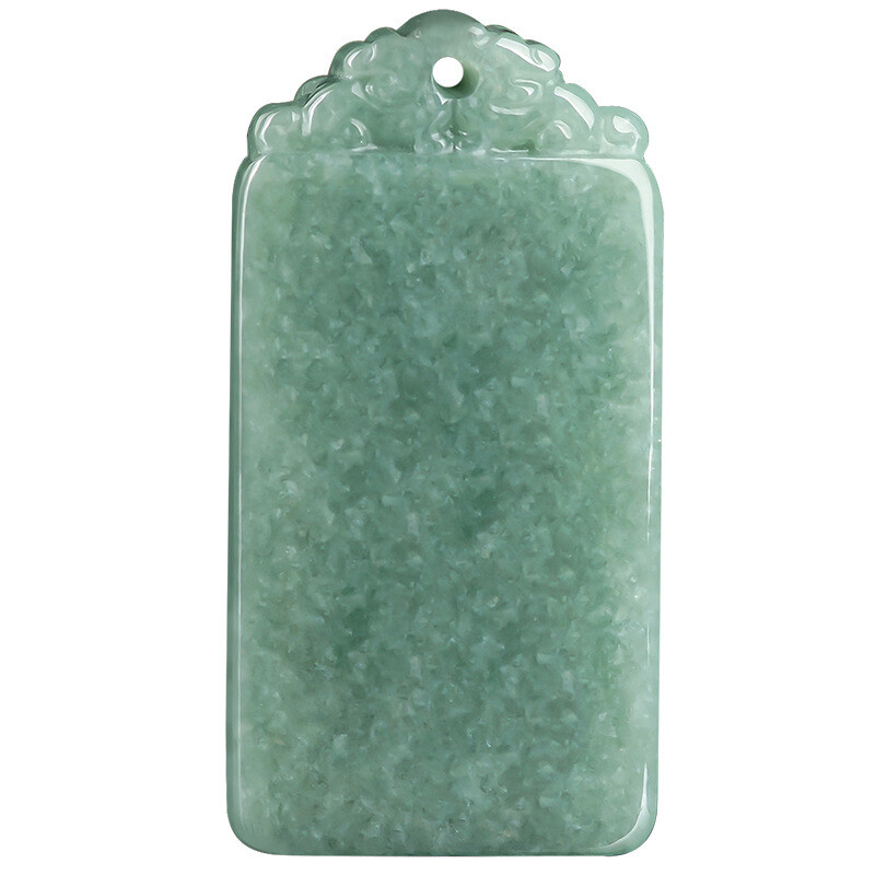 100% Natural Grade A Jade Jadeite Men Women Pixiu Amulet Pendant 1.53inchH