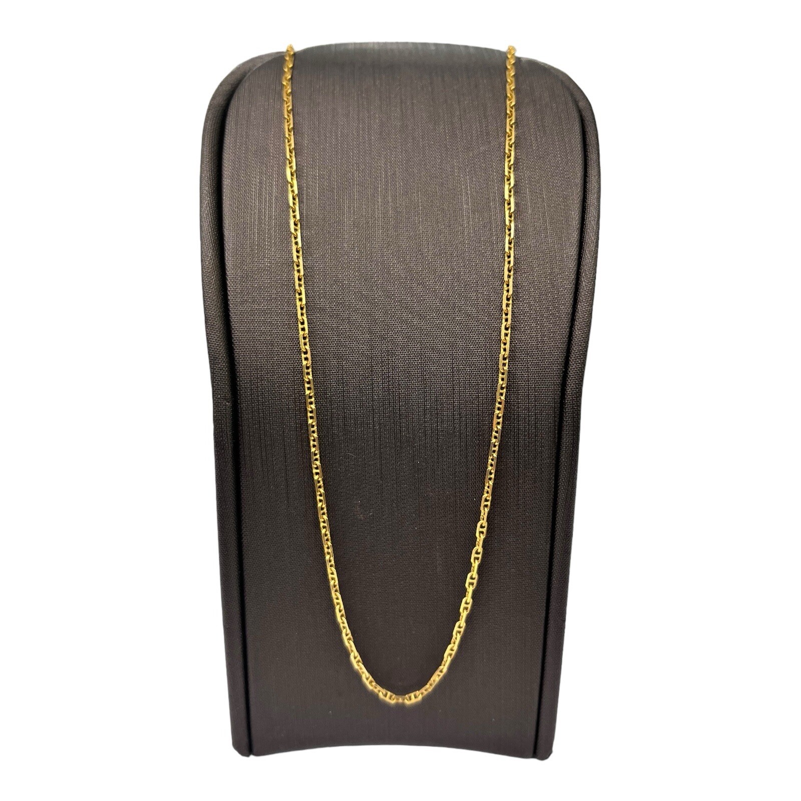 18ct 18K Yellow Gold Anchor Mariner Trace Chain Necklace 4.05 Grams 52cm. New