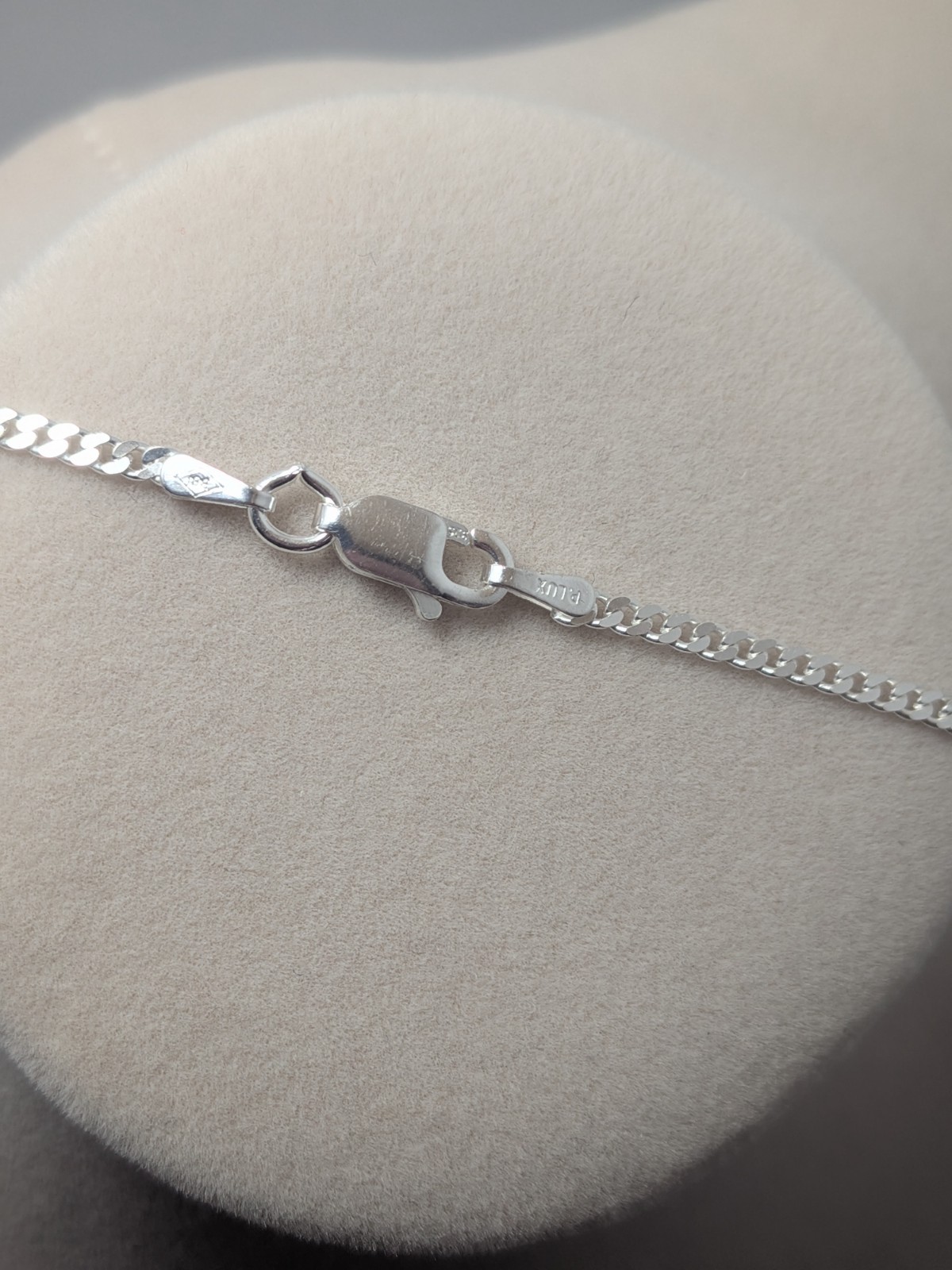 New 24″ 925 2mm Cuban Chain With 925 Jesus Cross Necklace
