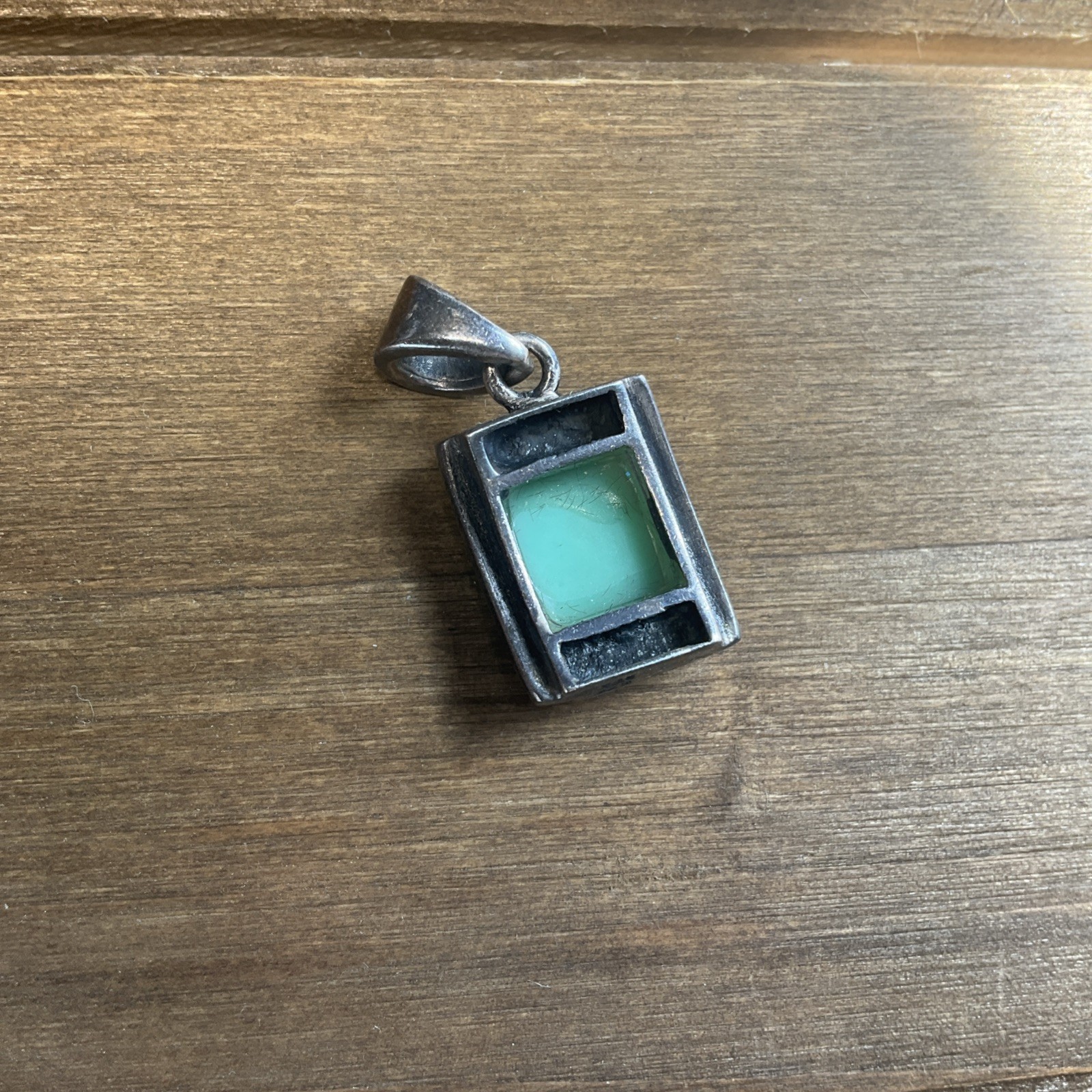 Marcasite & Green Necklace Sterling Silver 925 Italy – 4.20 Grams