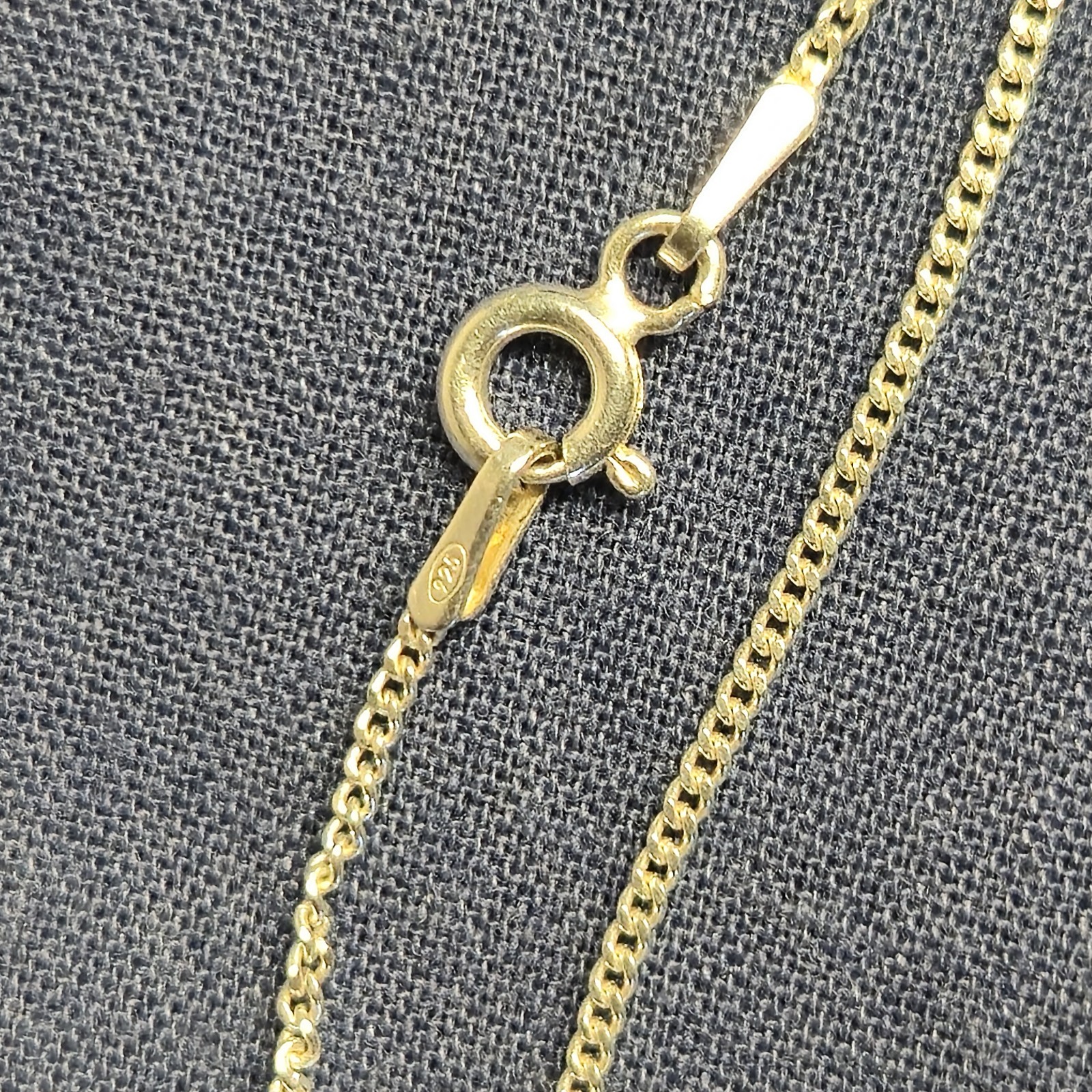 925 Sterling Silver Star Necklace 35cm Short Chain Kids Small Adults VGC
