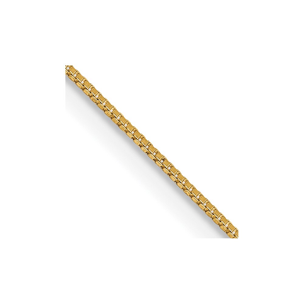 14K Yellow Gold .5mm Box with Lobster Clasp Chain Necklace L-22″ 1.47gm