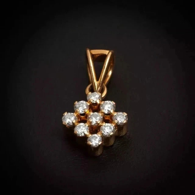 14k Yellow Gold Plated 1.50Ct Round Cut Lab Grown Diamond Beauty Pendant Women