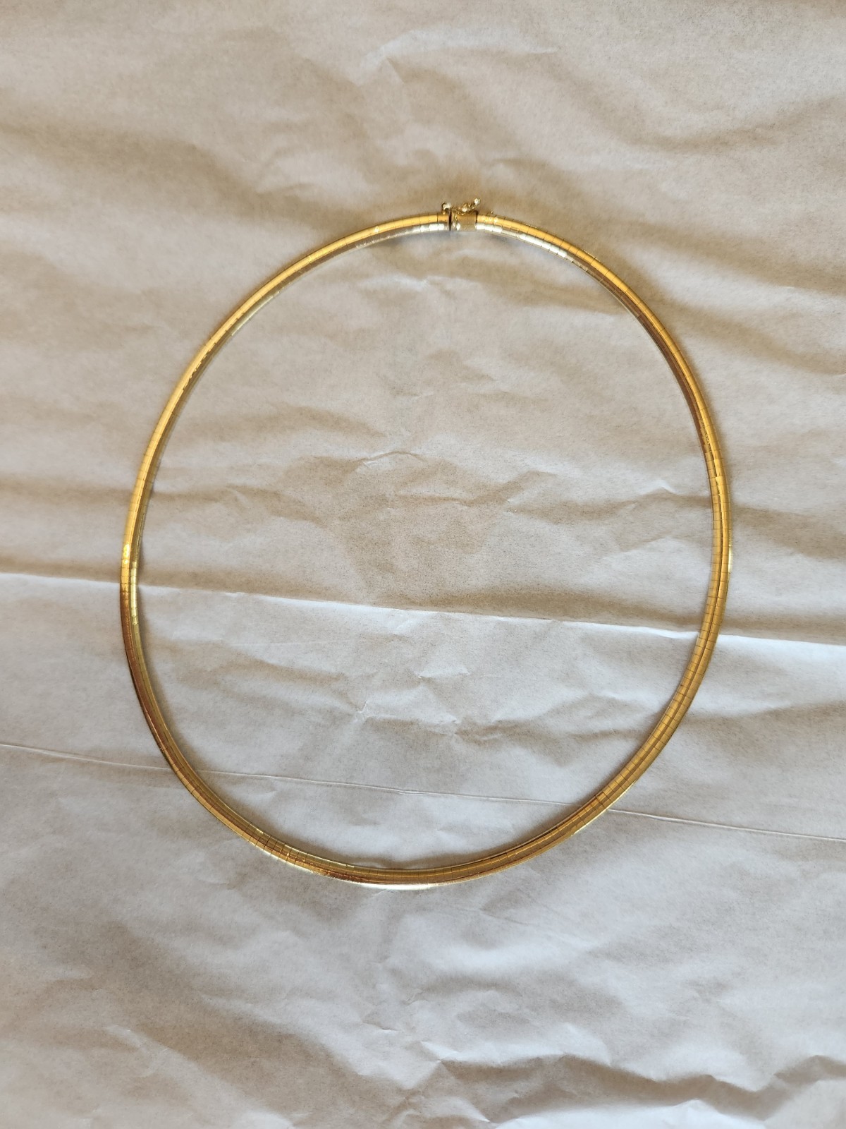 Jared 14K Yellow Gold 4mm Omega Necklace Chain 16″ Italy 16.9g