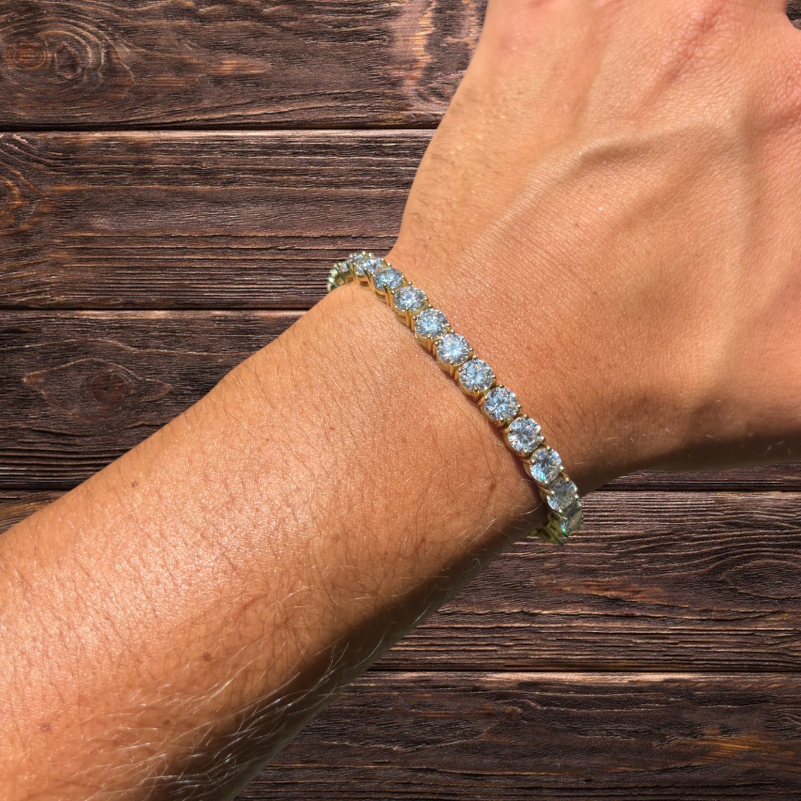 6mm Tennis Bracelet – Moissanite Or CZ – 925 Silver or 14k Gold/Rose Vermeil
