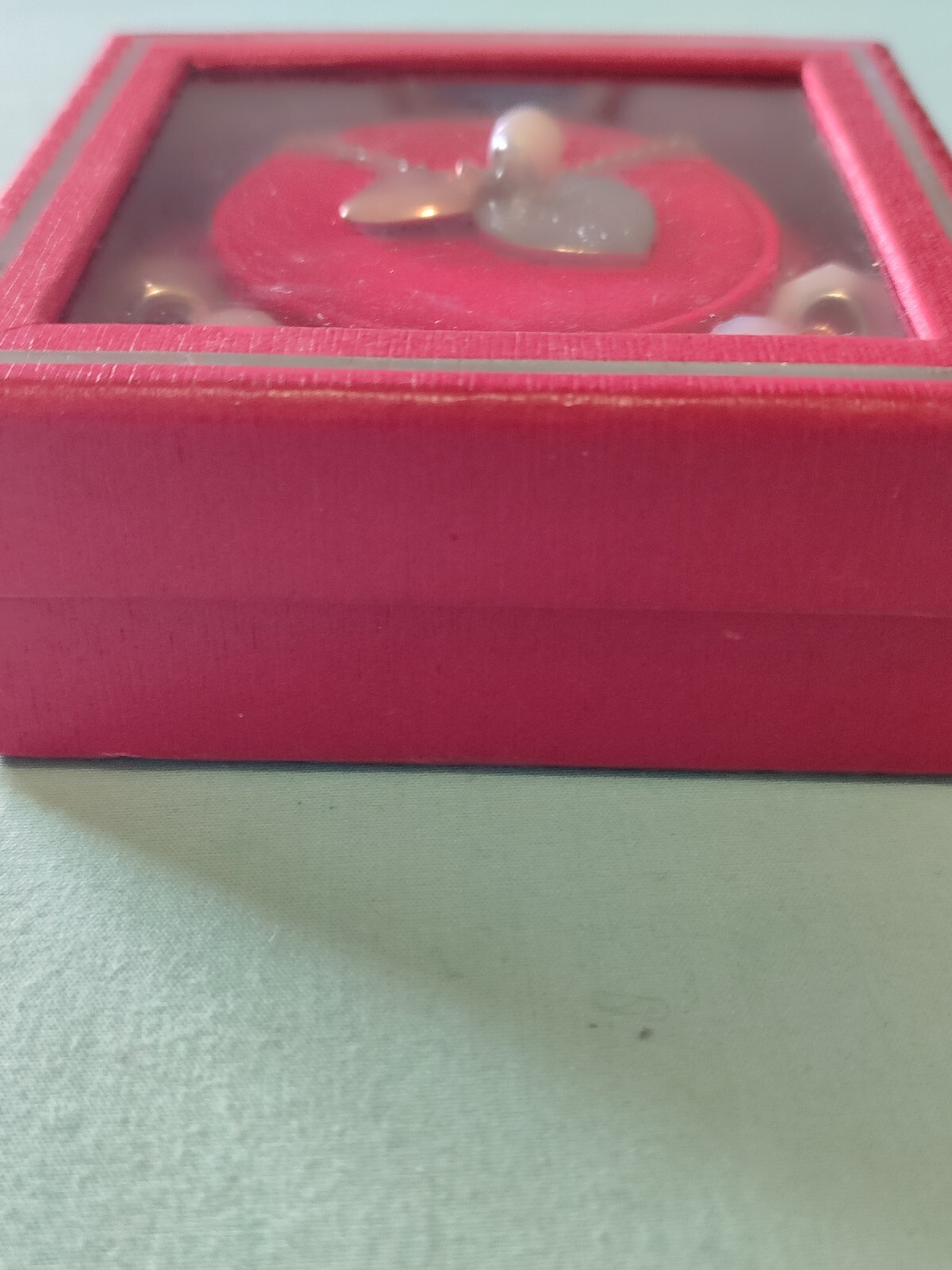 Follow Your Heart Charm Necklace And Bracelet Set In Original Package Silver Plt