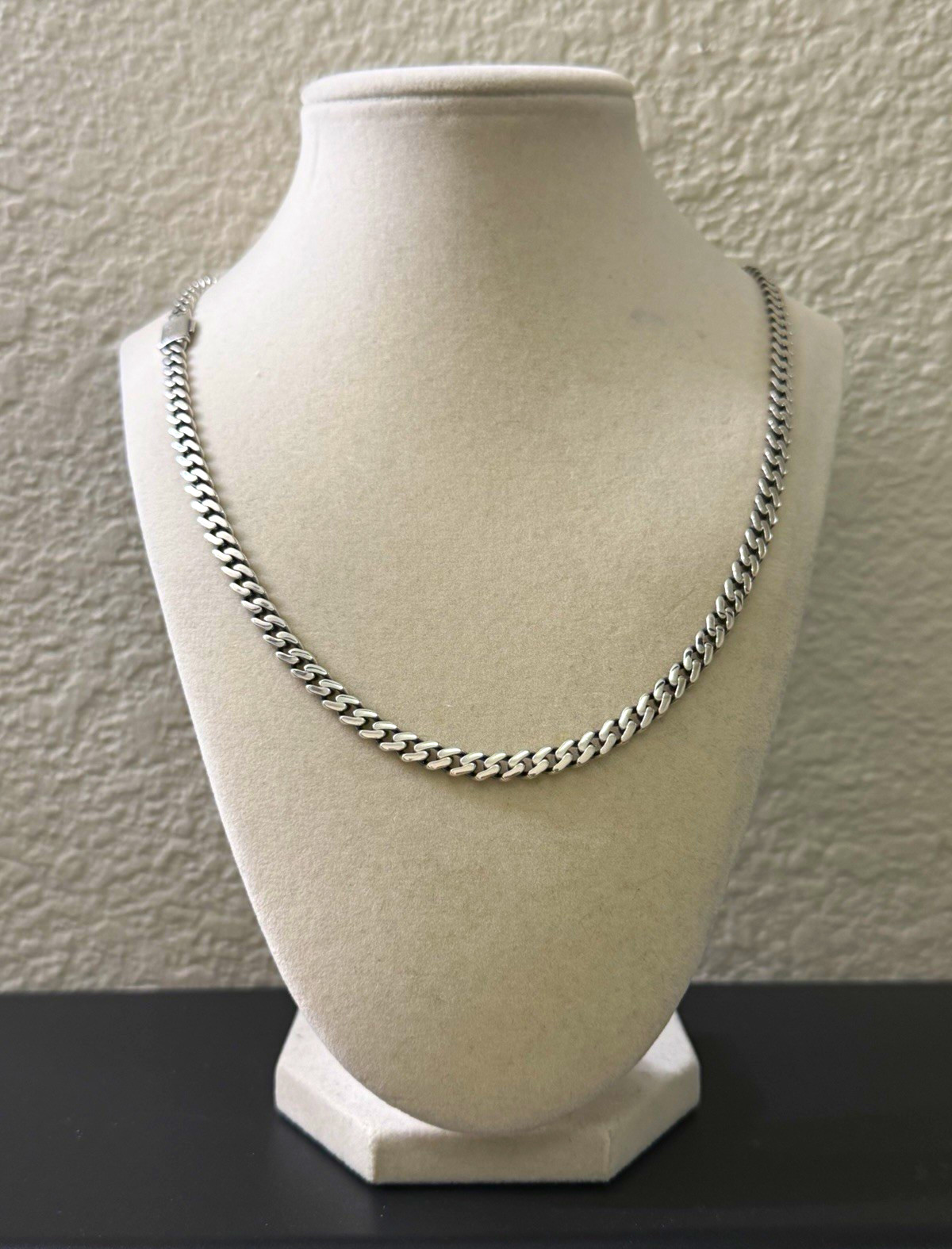 24 inch 5.5mm – Solid 925 Sterling Silver Monaco Miami Cuban Chain