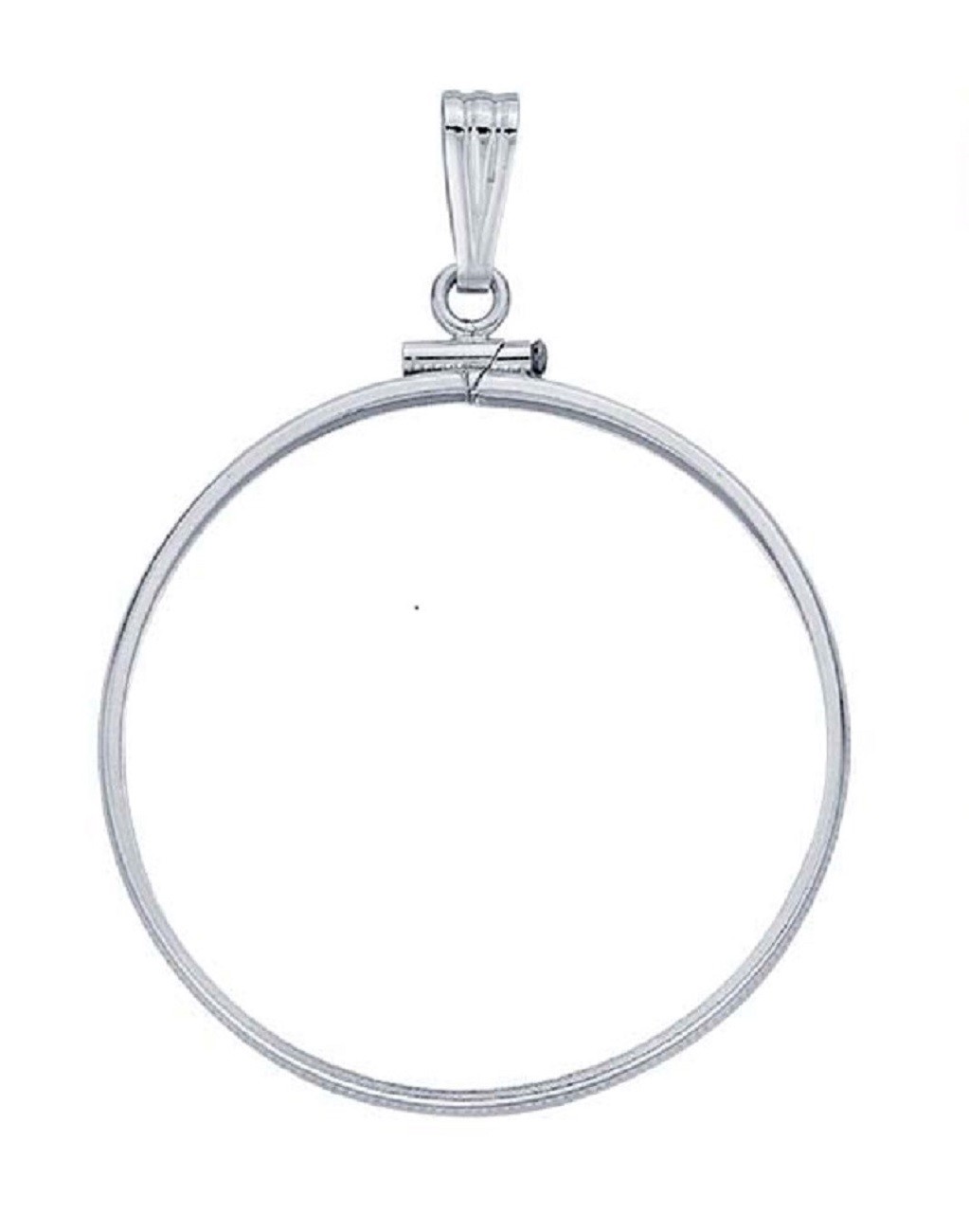 STERLING SILVER COIN BEZEL for the US Dollar, for the MORGAN & PEACE dollar ONLY