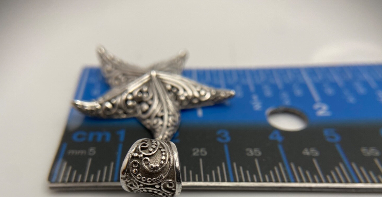 Sarda, Bali Handmade,Beautiful, 925, Star Fish Pendant “Perfect For The Beach”