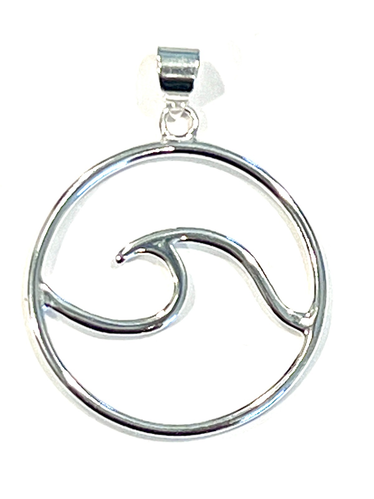 Wave Beach Theme Sterling Silver Contemorary Pendant – Brand NEW