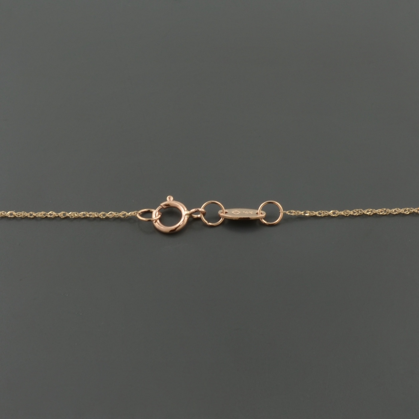14K ROSE GOLD LASER CUT CUBE PENDANT 18″ NECKLACE