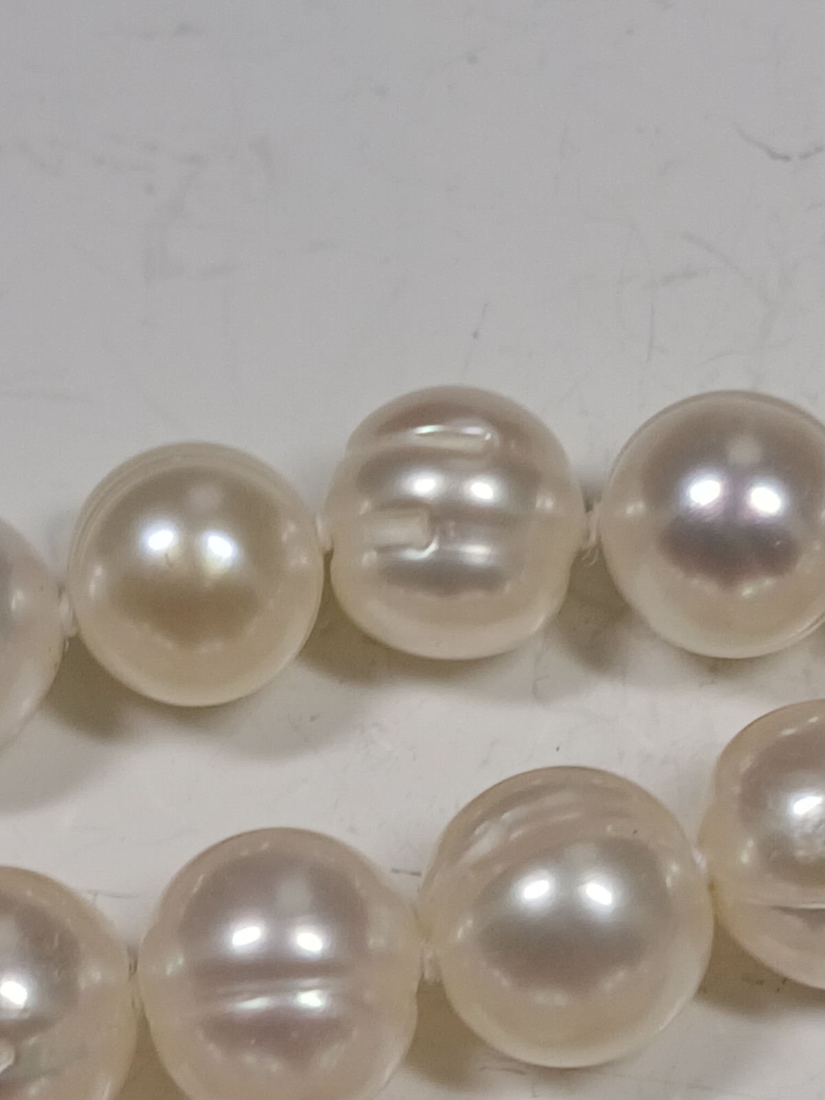 New With Tag Honora Large 9mm White Freshwater Pearl 62 Inch Necklace