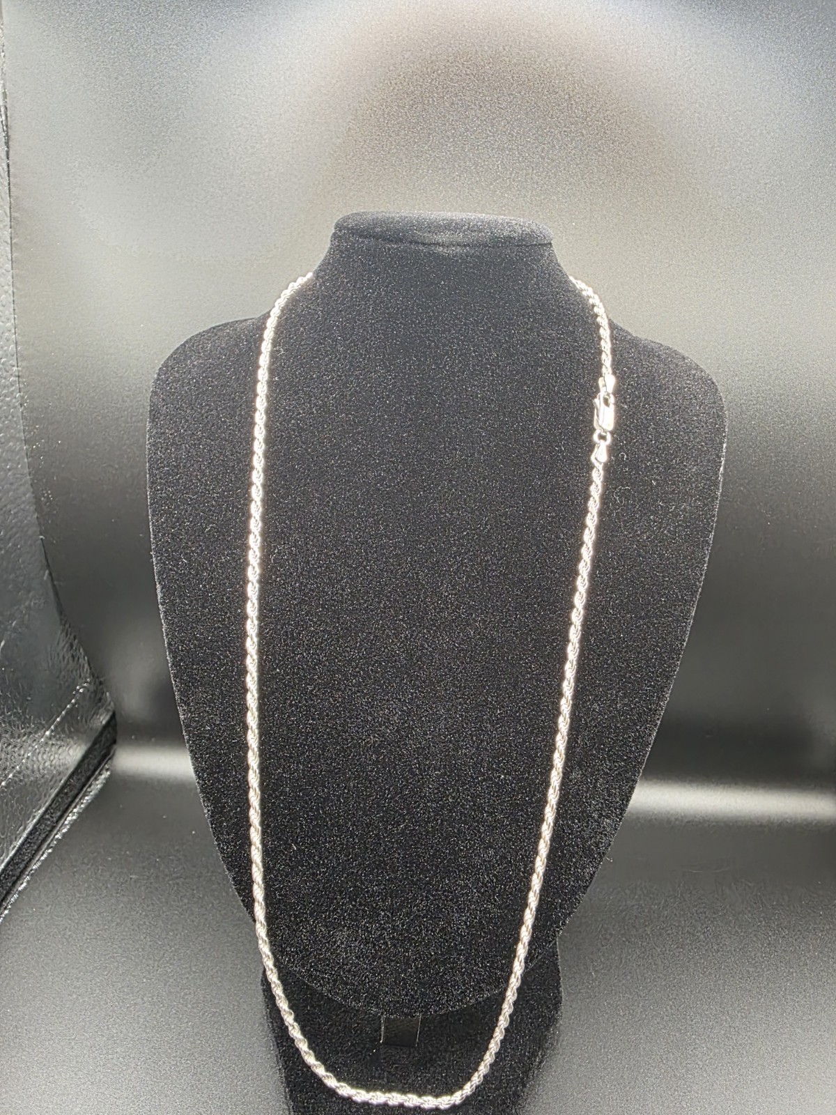 Sterling Silver 22-inch Rope Chain Necklace 11g
