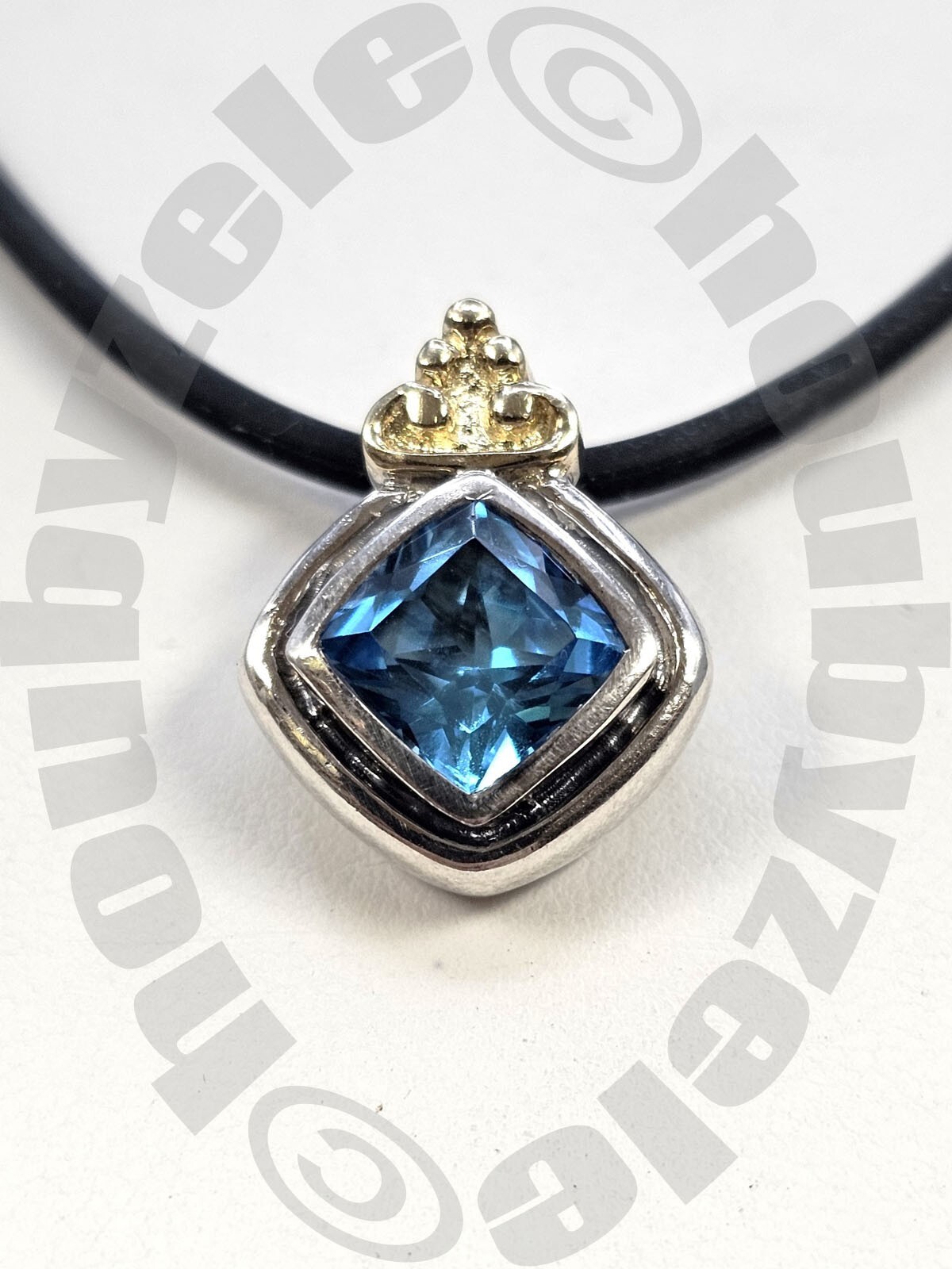 BJC Sterling Frederica Blue Topaz Enhancer