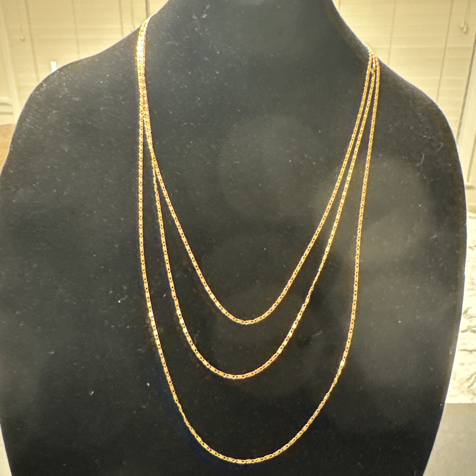 Yellow Gold Plated Necklace 80” Long Yes It’s Long, 10.268 Grams