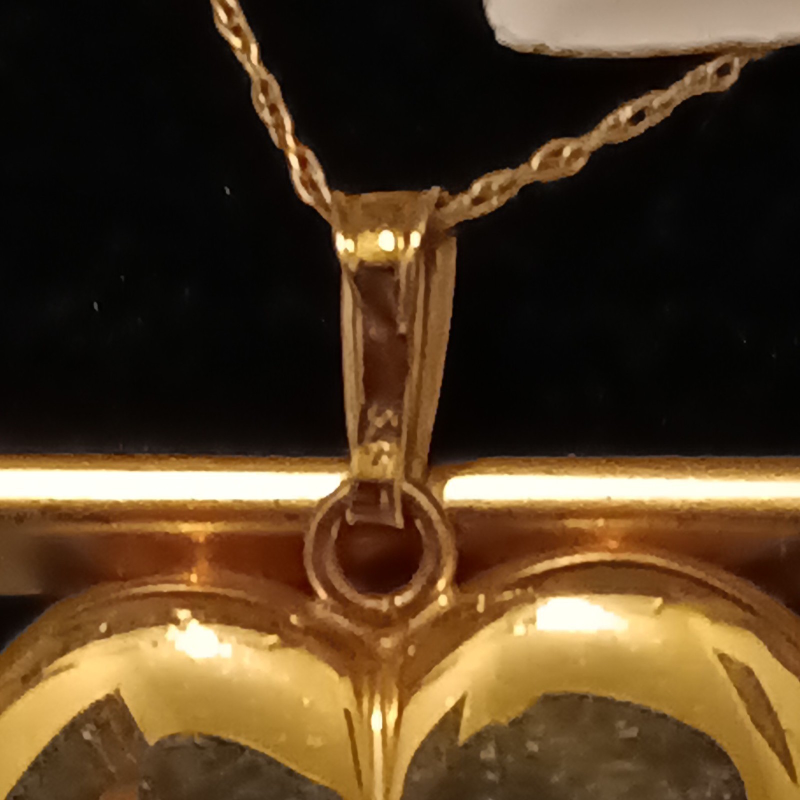14K Yellow Gold Heart Pendant 10k Chain Necklace w/ 1 Heart Diamond