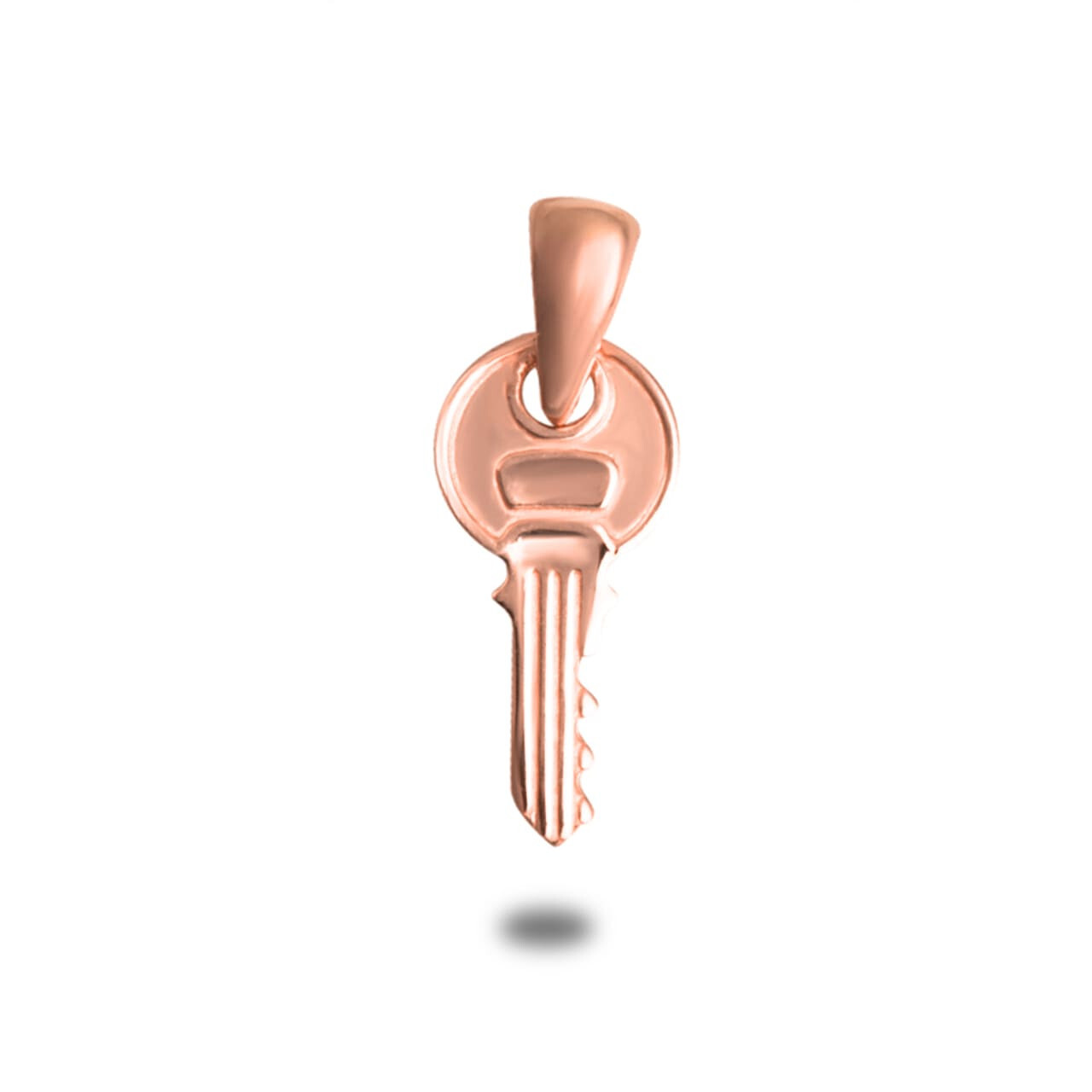 Gold Key Pendant Necklace (Available in Yellow/Rose/White Gold)