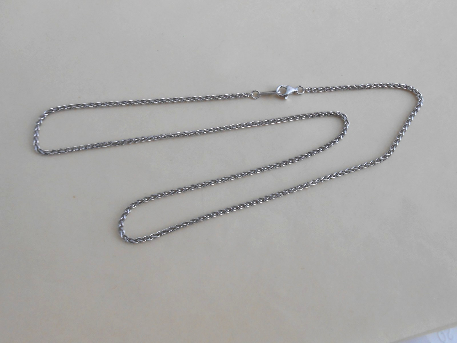 EFFY Sterling Silver 2mm Spiga/Wheat Chain Necklace 18″