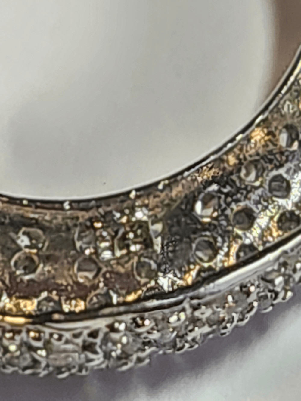 Sterling Silver Plated Pave Crystal Circle Pendant – Women’s Jewelry