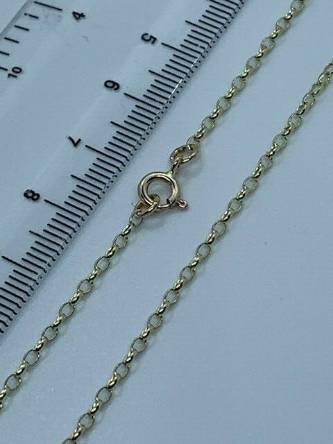 9ct Yellow Gold 2mm Oval Belcher Chain 28″ / 70cm Neck Chain (GMIN)