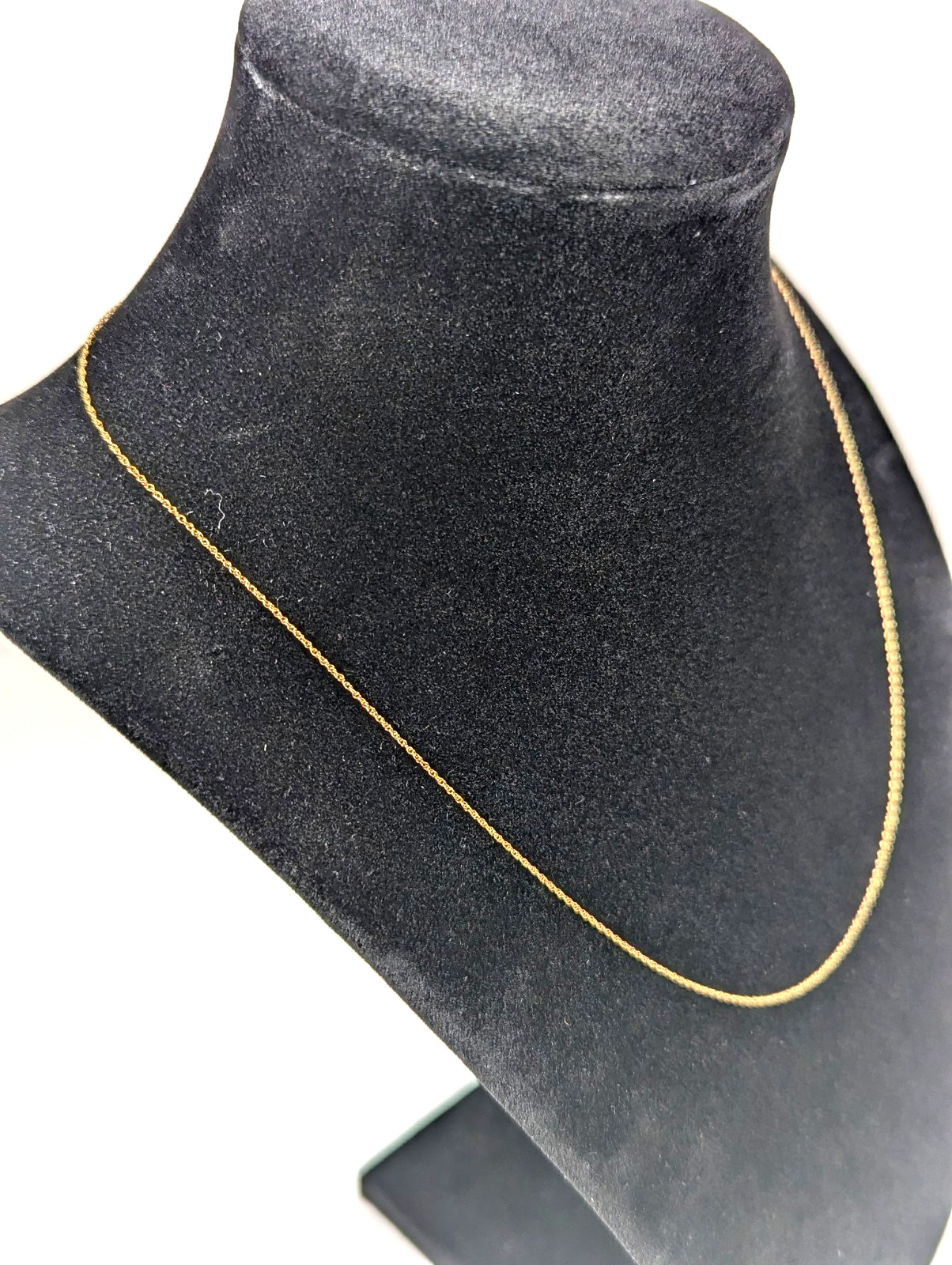 Vintage 10K SOLID Yellow Gold Necklace Chain Jewelry 18″ Gift FREE Shipping