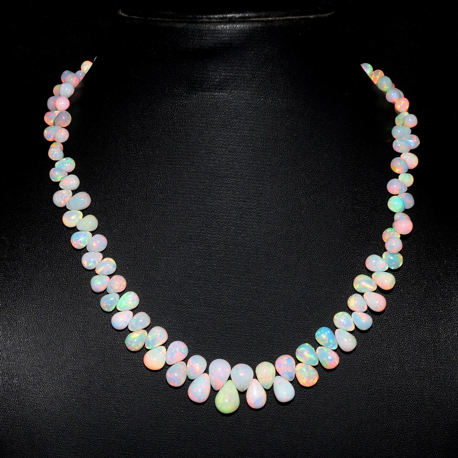 Fabulous 111.00 Cts Amazing Ethiopian Opal Beaded Beautiful Necklace RK 01 E819