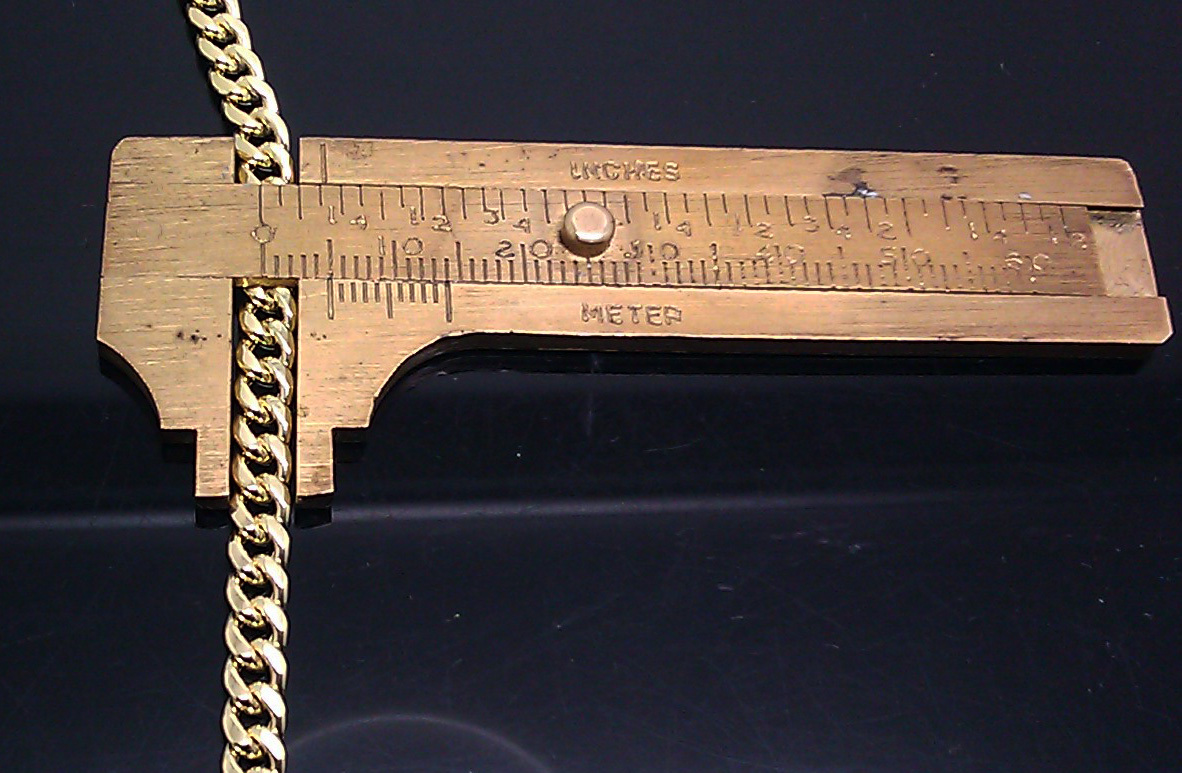 Real 10K Gold Chain Men women Miami Cuban Link Necklace 28″ 5mm lobster STRONG