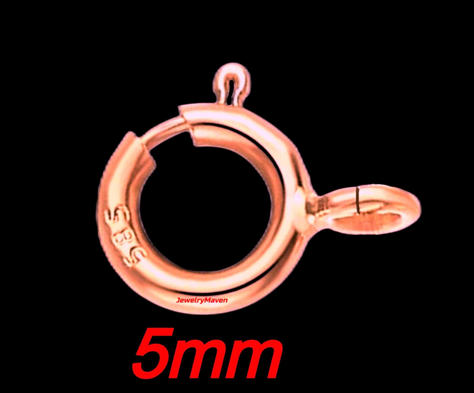 14k 2mm Cable Rose Solid Gold 5mm DOUBLE Spring Ring 2″ Chain Extender Safety US