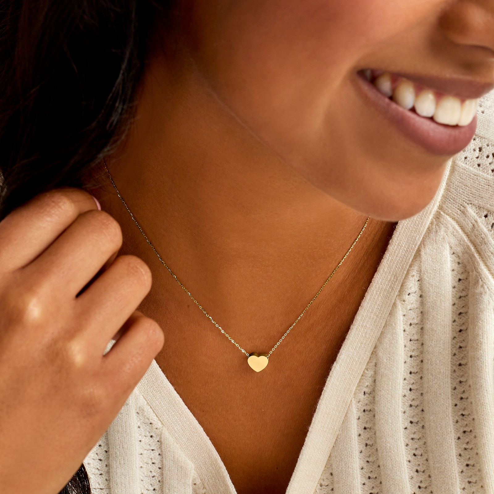 RS Pure by Ross-Simons 14kt Yellow Gold Heart Pendant Necklace